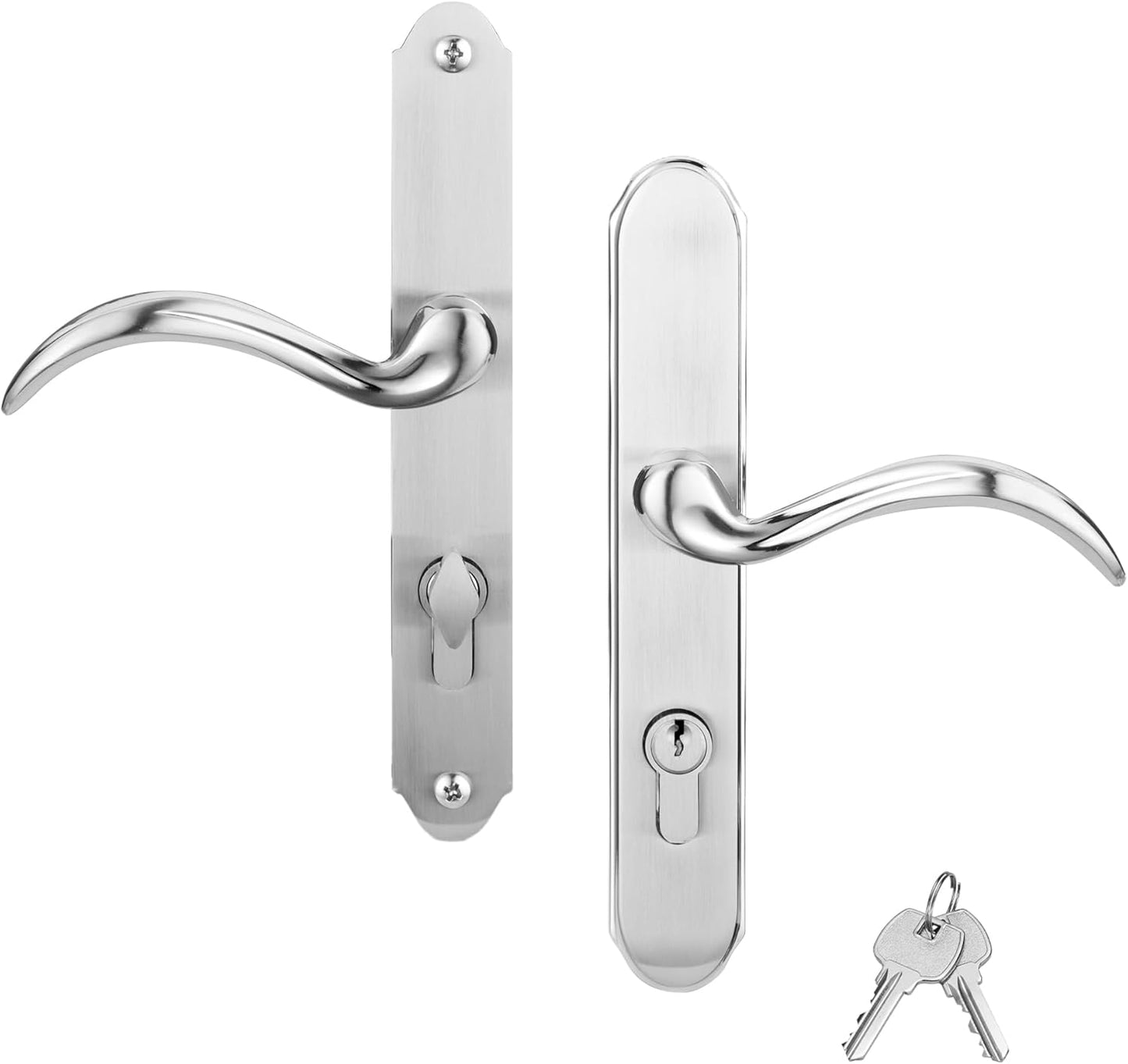 Storm Door Handle Replacement Set with Key and Lock Cylinder