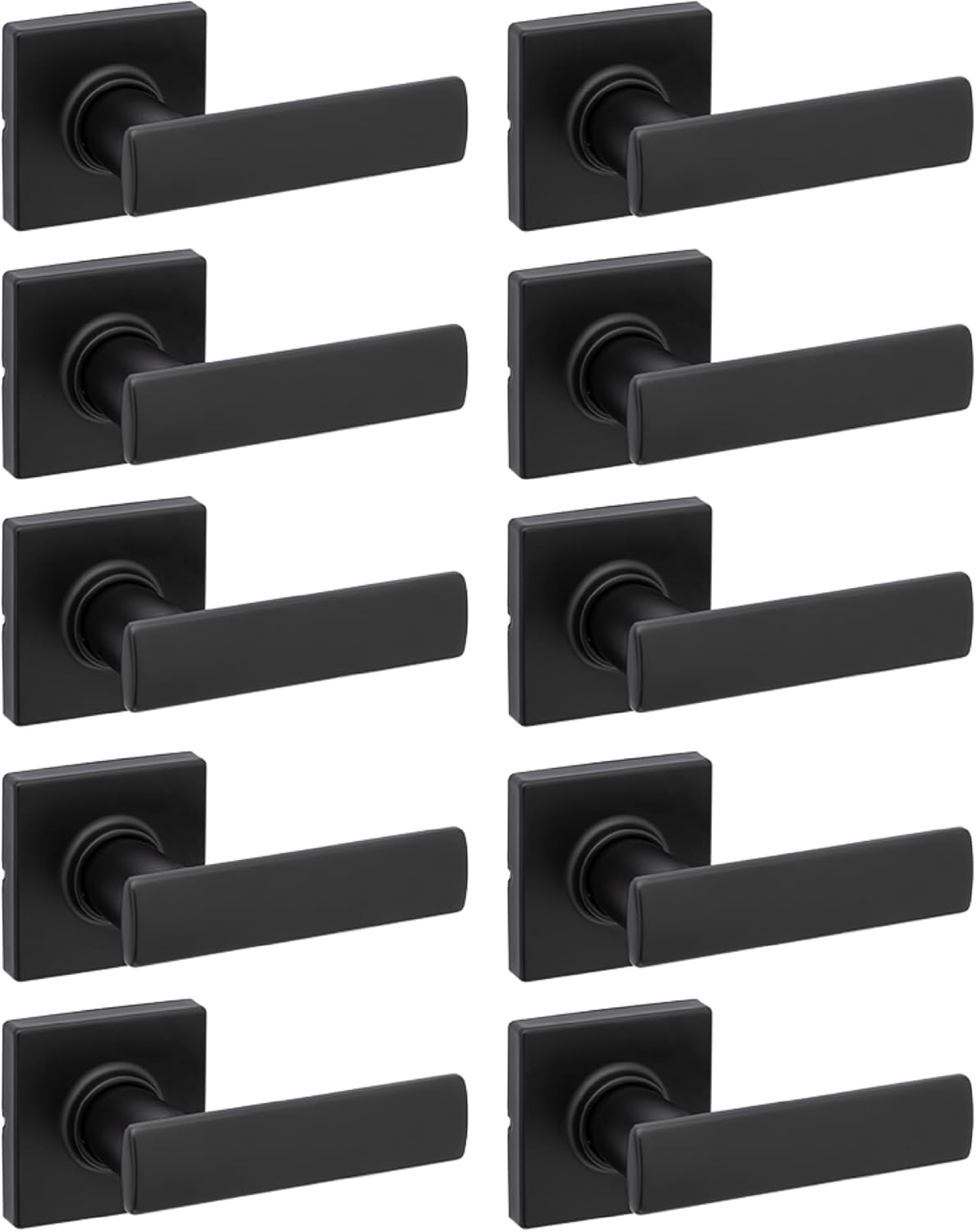 Kwikset Breton Interior Passage Door Handle 10 Pack for Hallways