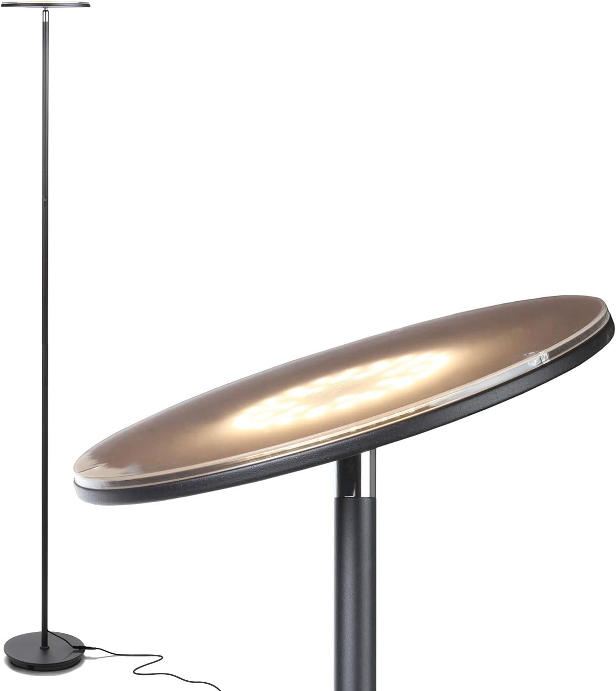 Brightech Sky LED Torchiere Floor Lamp - Super Bright Uplight