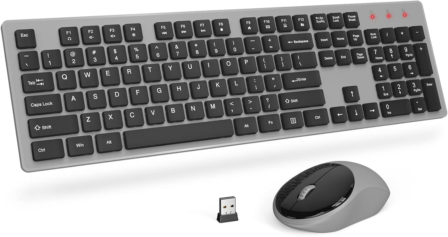 Trueque Wireless Keyboard & Mouse Combo, Lag-Free, Long Battery Life