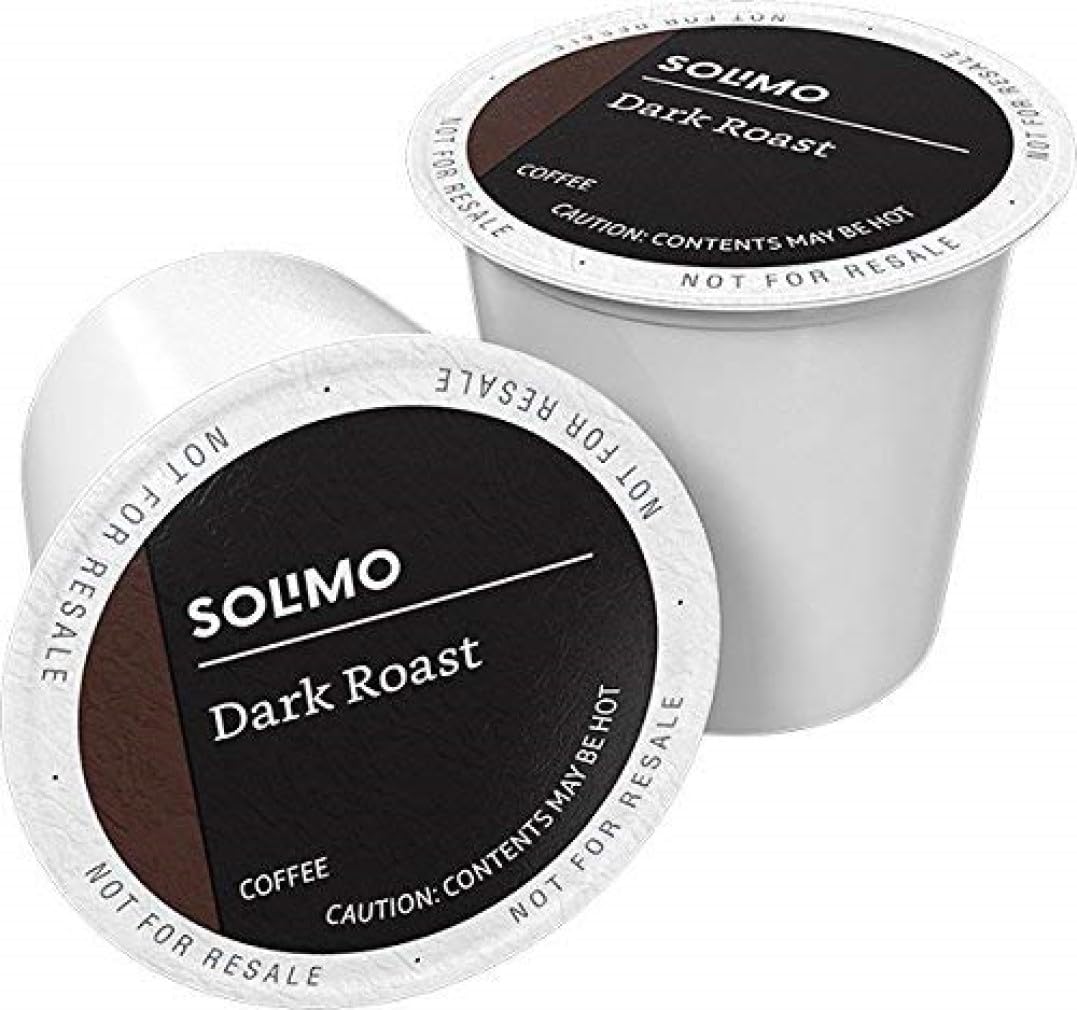 100-Count Solimo Dark Roast Coffee Pods for Keurig