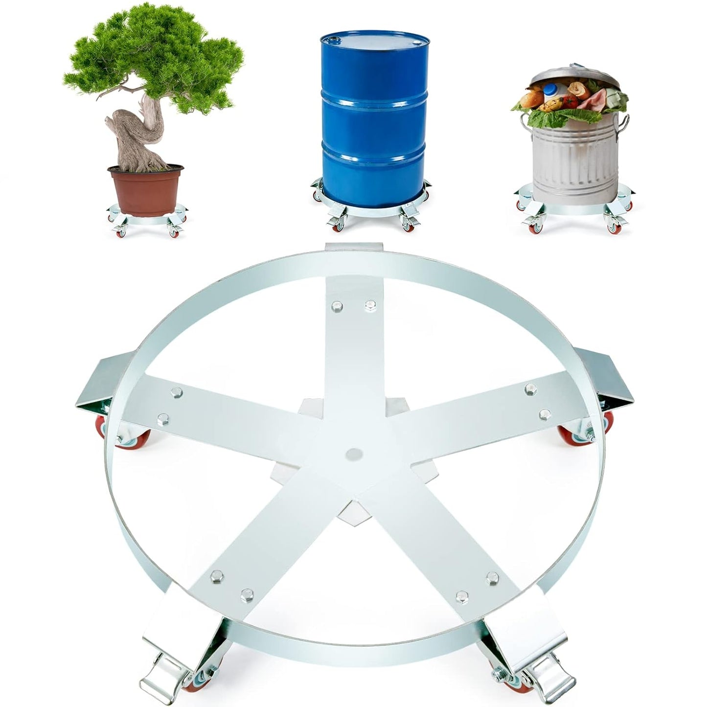 VEVOR 55 Gallon Heavy Duty Drum Dolly for Easy Transport