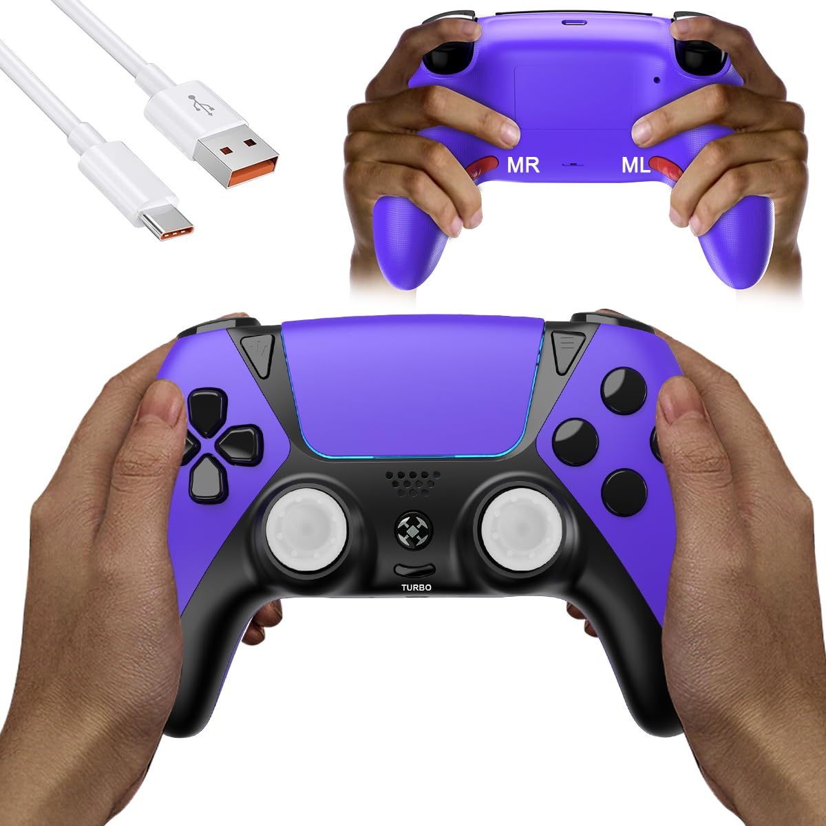 KJETCA Wireless Controller for PS5 with Anti Drift ALPS Sticks