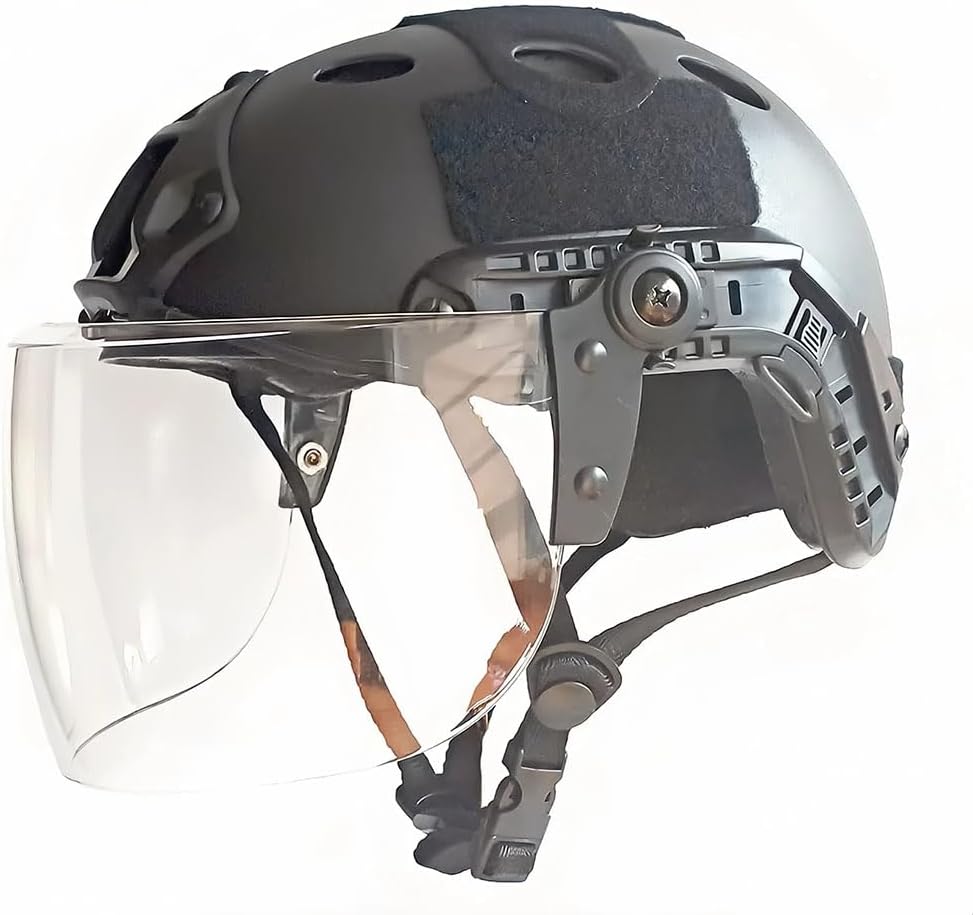 Protective PJ Tactical Helmet with Face Shield