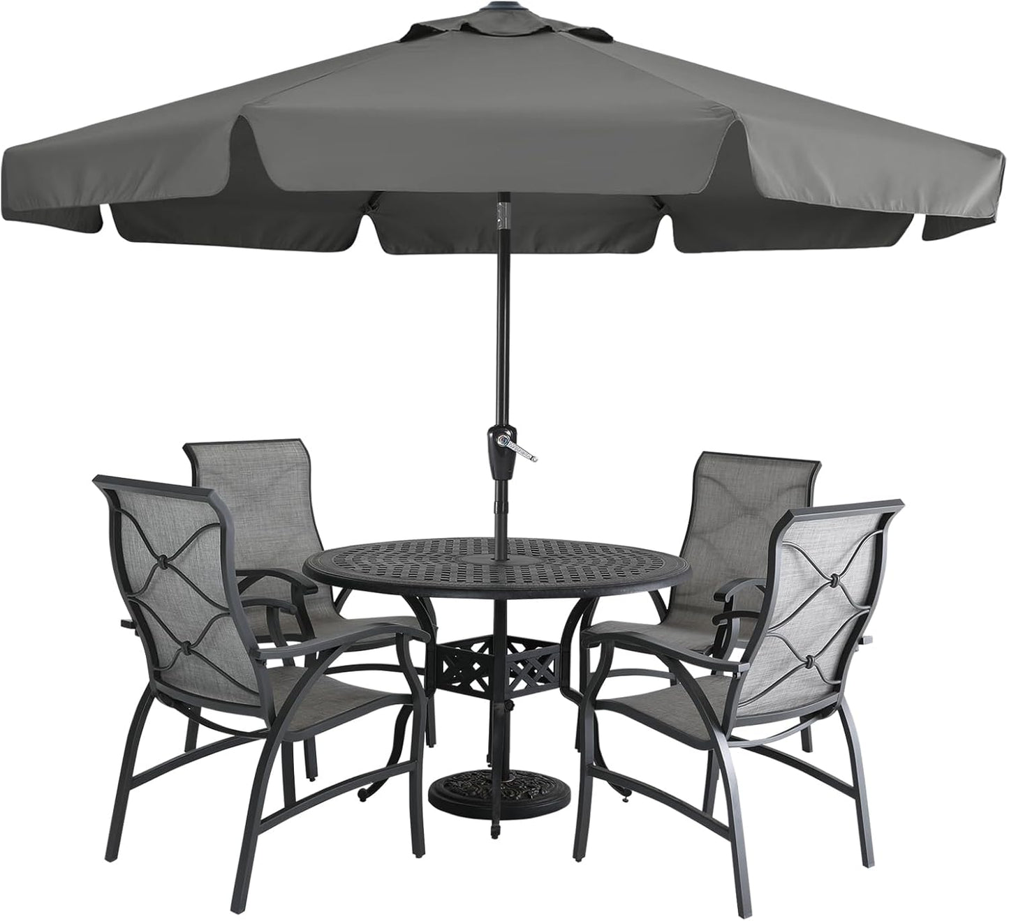 MASTERCANOPY Valance Patio Umbrella for Outdoor Table Market