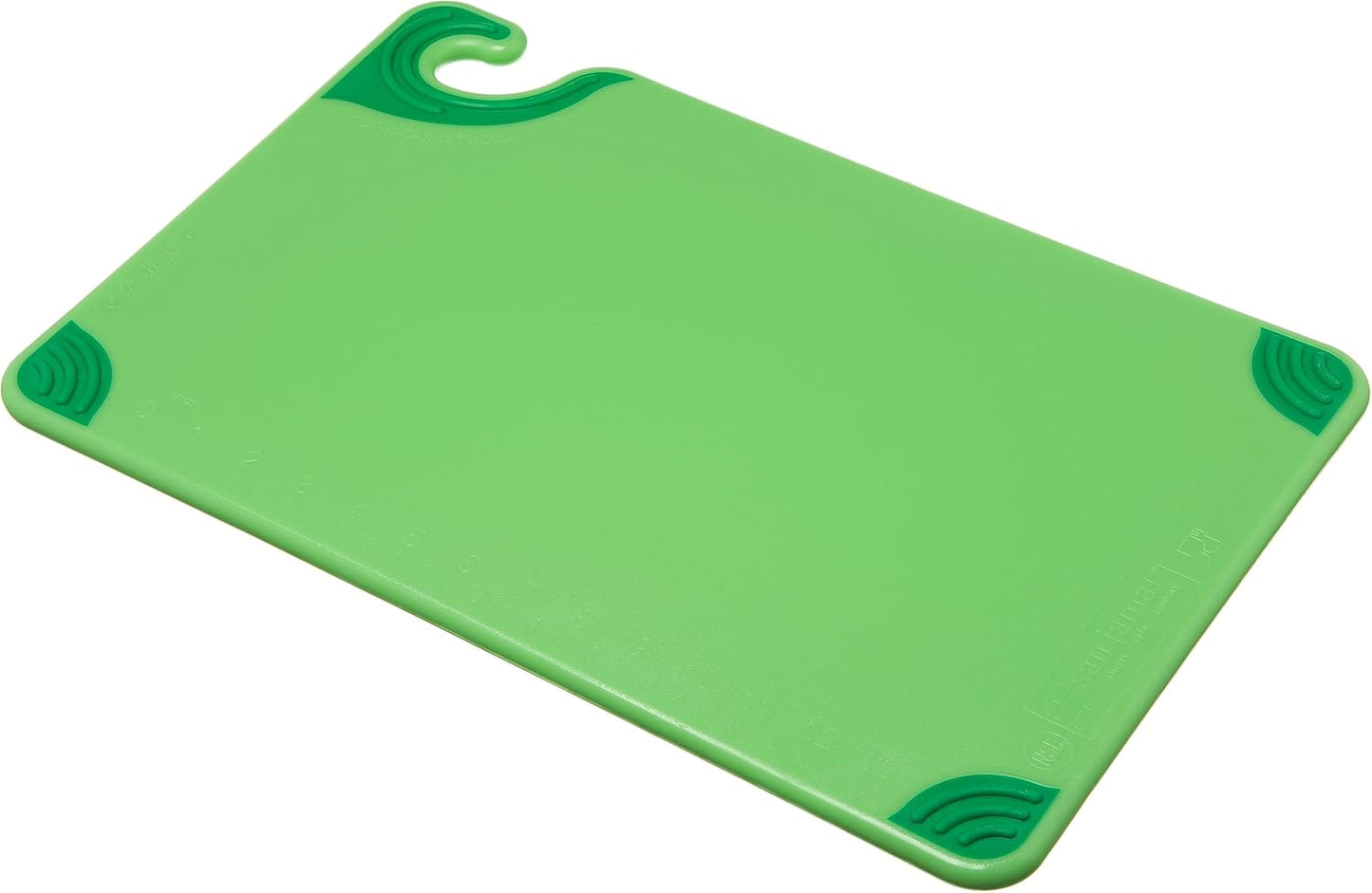 San Jamar Saf-T-Grip Plastic Cutting Board for Safe Food Prep