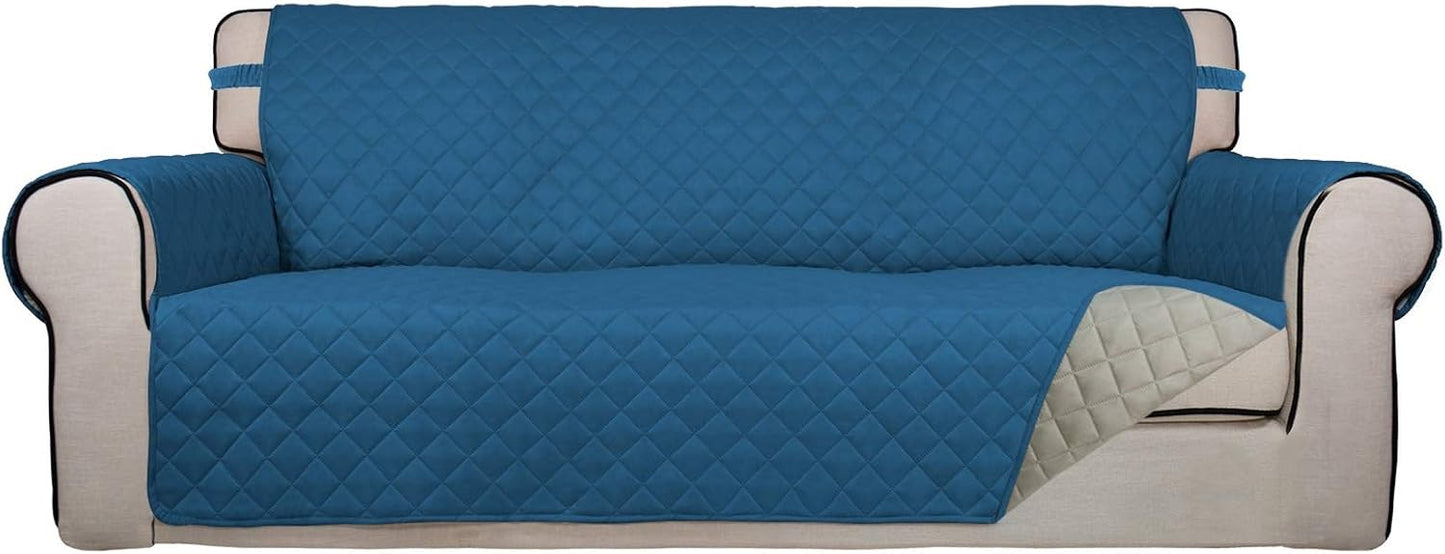 PureFit Reversible Quilted Sofa Cover for Pets and Kids