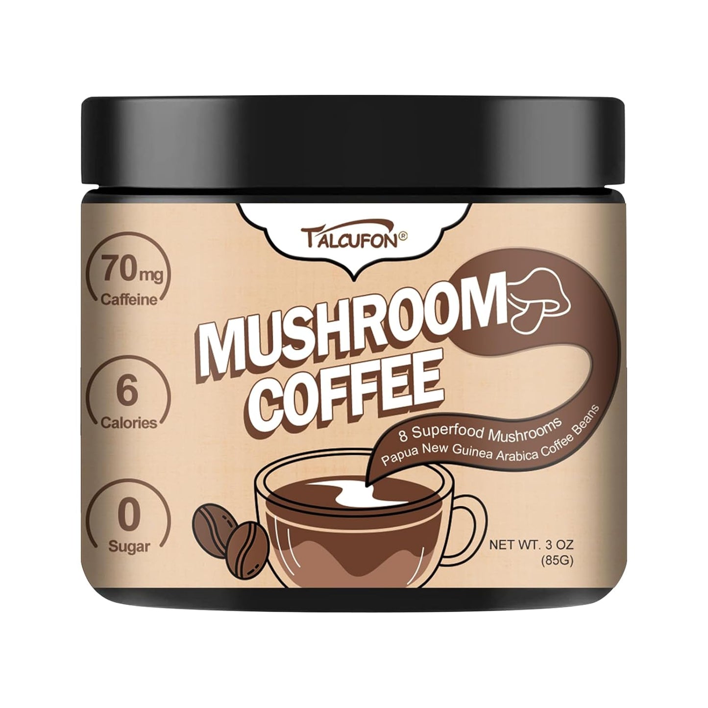 Organic Mushroom Coffee Boost - TALCUFON 85g