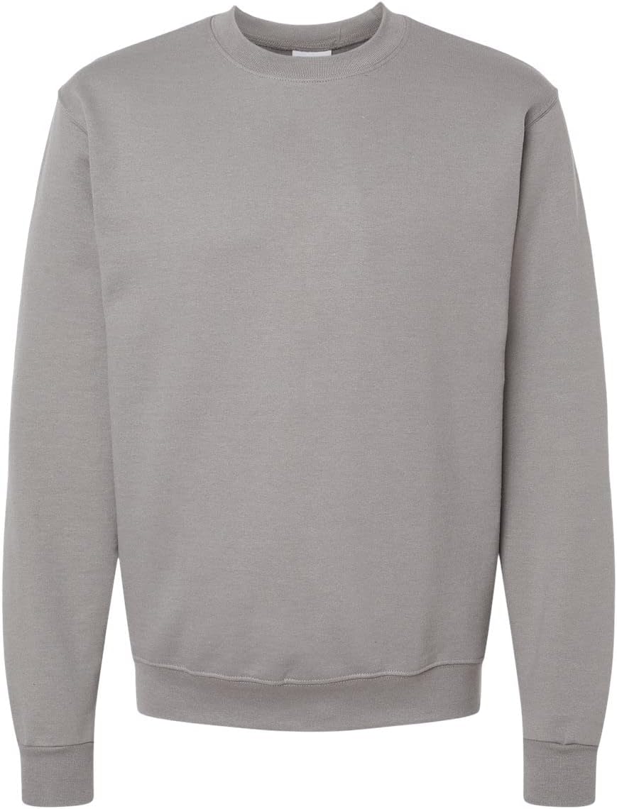 Champion Mens Powerblend Sweatshirt, 2XL, Stone Grey - All-Day Comfort