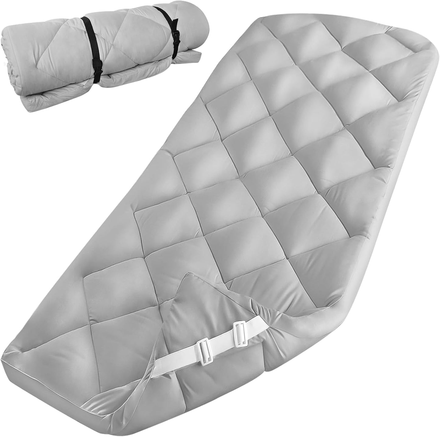 Cot Mattress Pad for Camping - Improved Thickness & Comfort