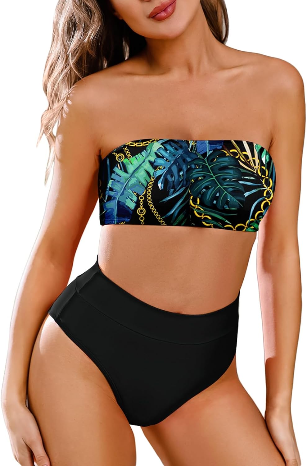Pink Queen Women's High Waist Cheeky Bikini Set for Summer Fun