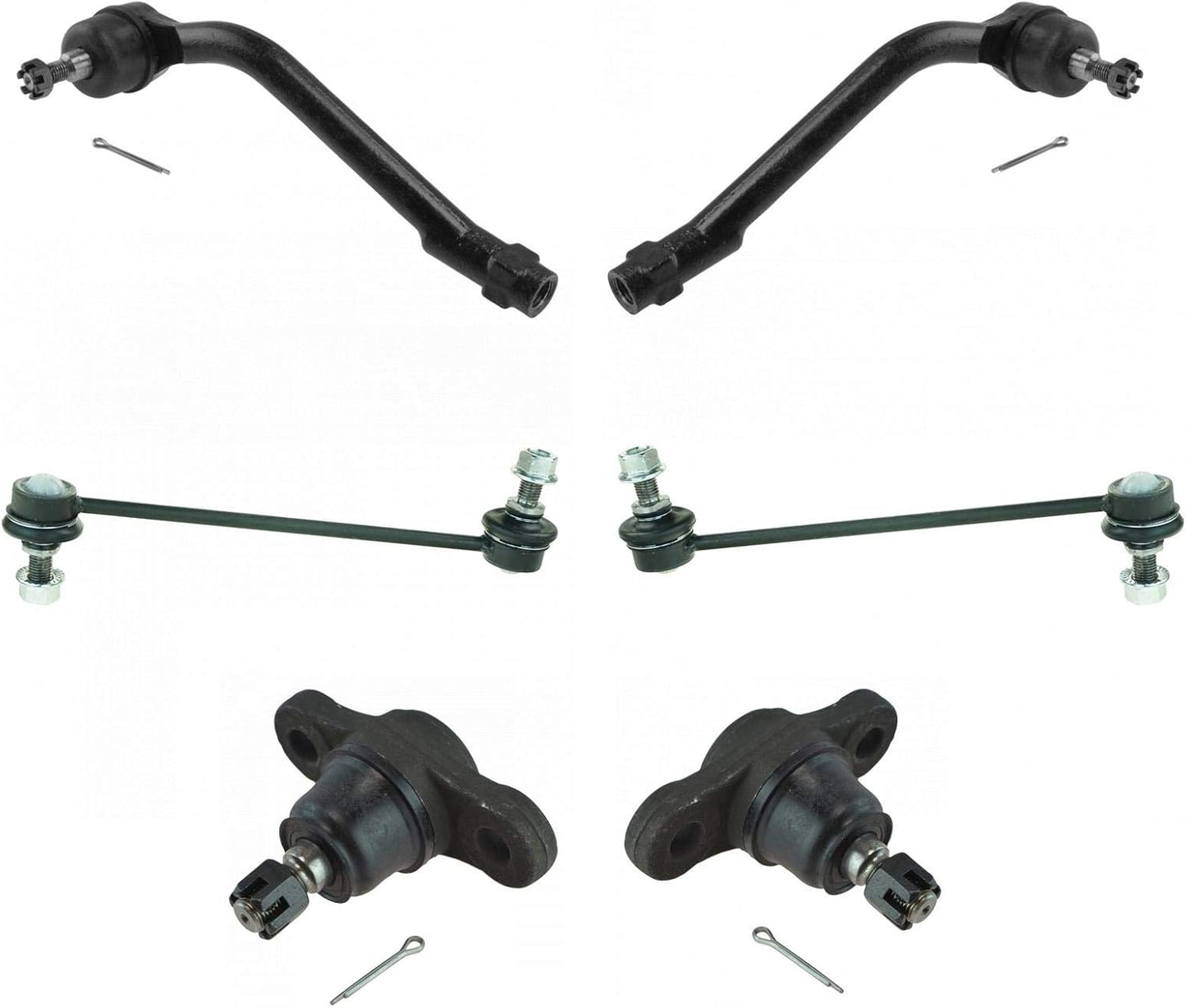TRQ Front Steering & Suspension Kit for Hyundai Elantra & Kia Forte