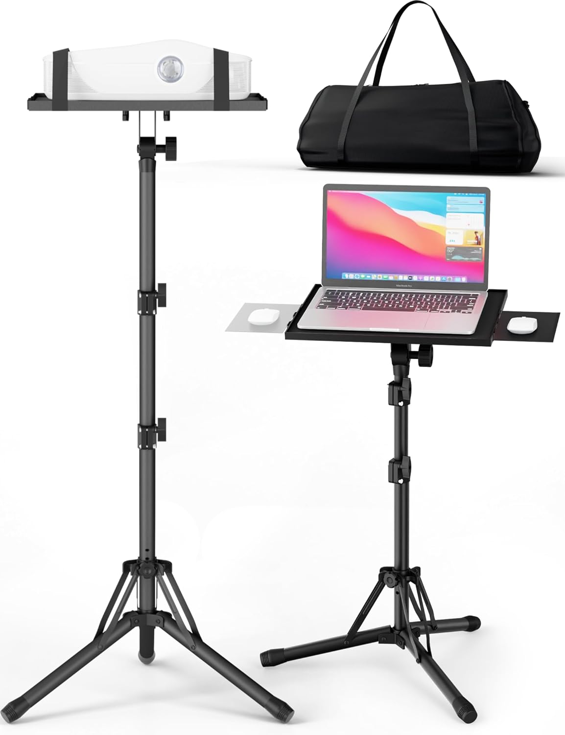 Upgraded Portable Projector Stand Tripod for Versatile Use