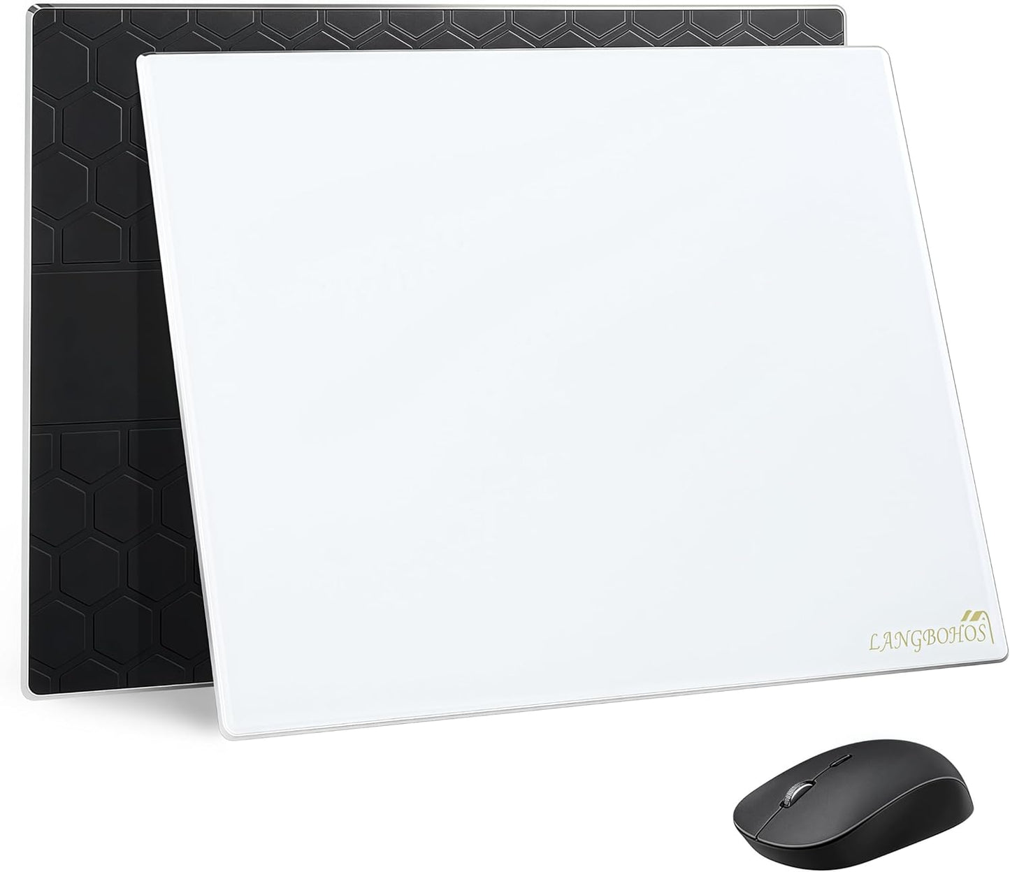 Glass Mouse Pad with Micro Etched Surface for Gaming and Office