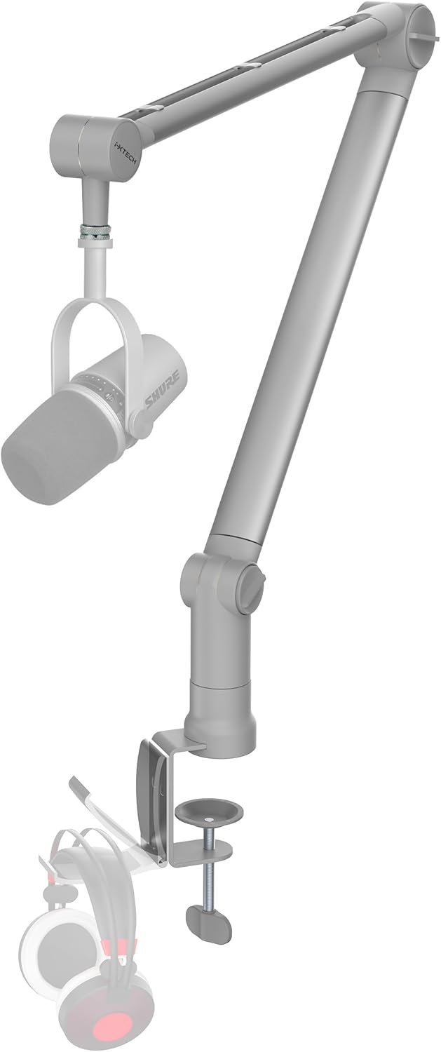 IXTECH Microphone Boom Arm: Adjustable, Foldable, and Sturdy