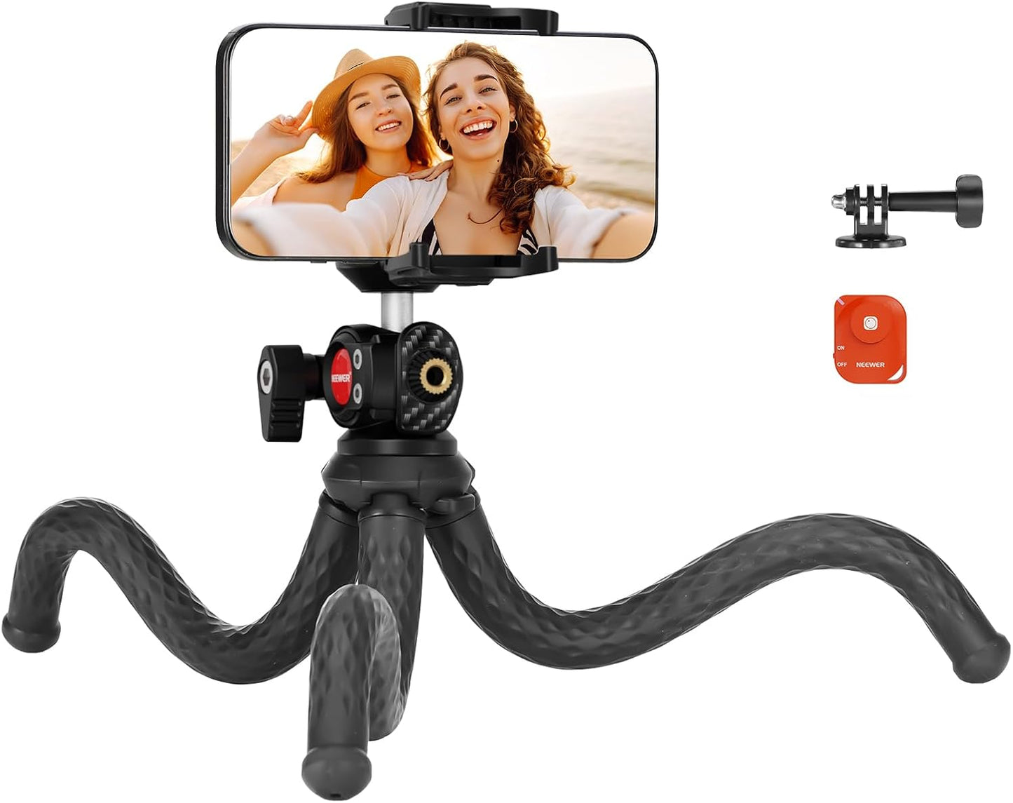 NEEWER Vlog Phone Tripod w/ Remote, Mini Stand for Hero & iPhone - T30