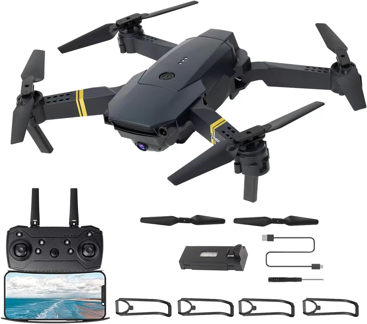 SENY 4K Camera Drone: WiFi FPV, Altitude Hold, One-Key, 3D Flip