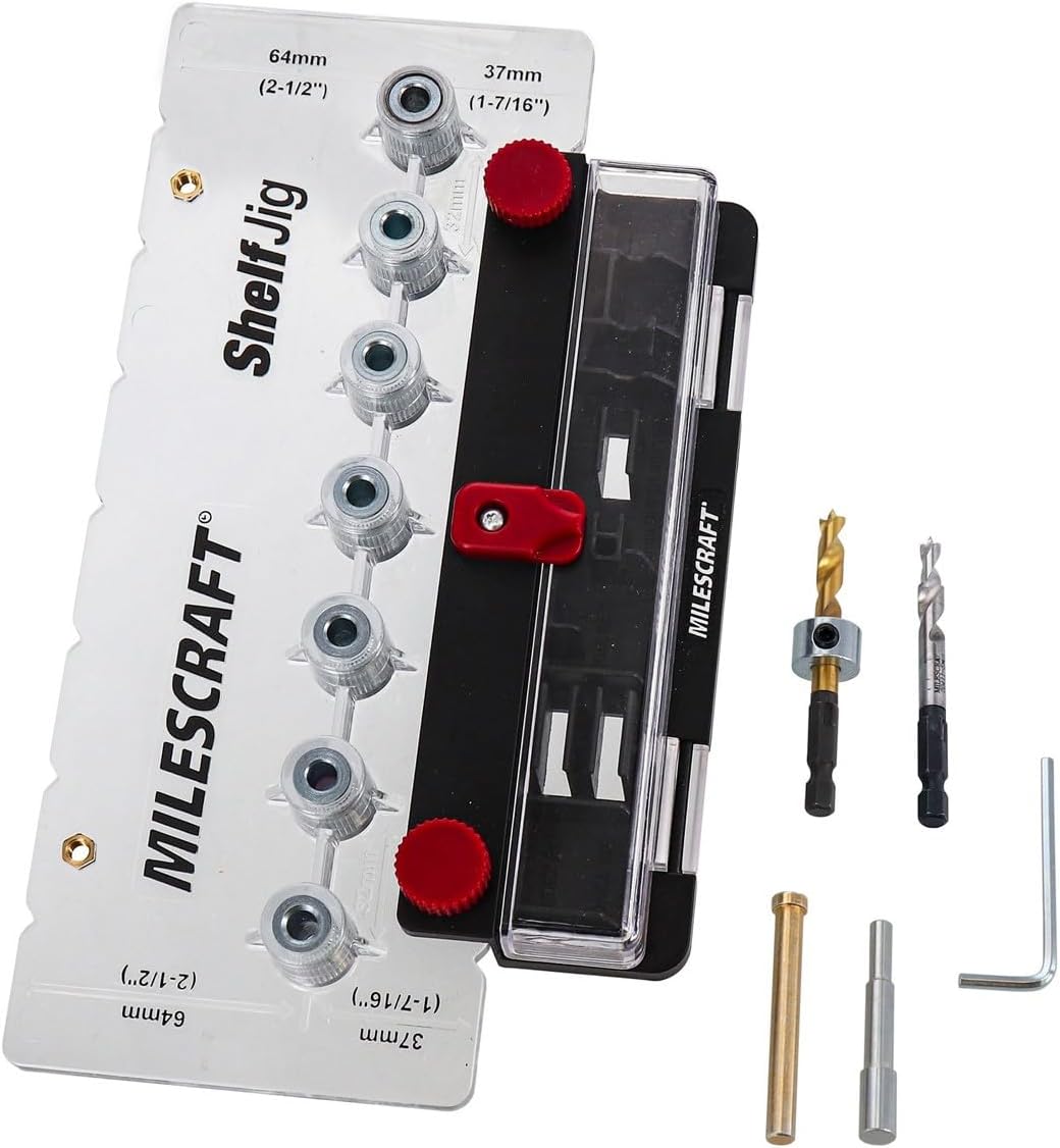 Milescraft Shelf Jig for Precise 14 in. and 5mm Pin Holes