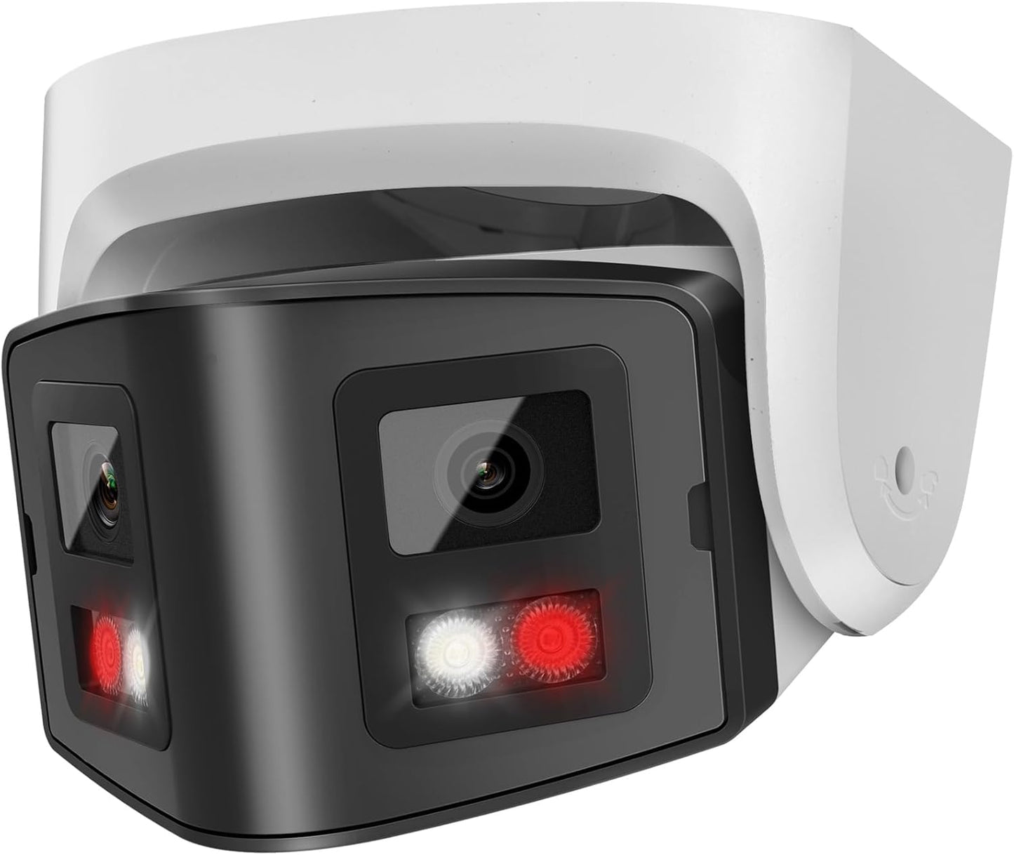 4MP Dual Lens PoE IP Camera with 170 Panoramic View and Night Vision