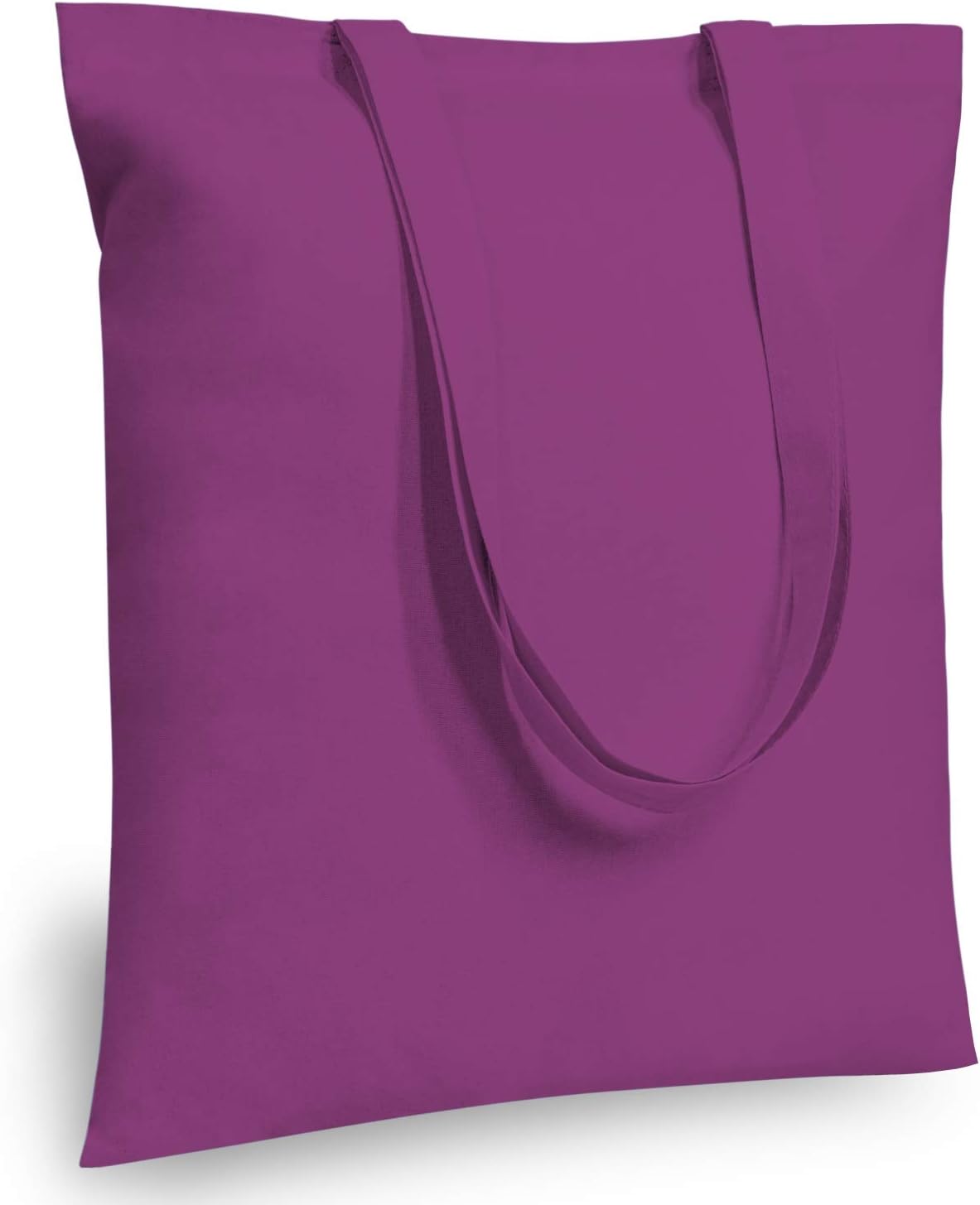 Durable 24-Pack 16inx15in Purple Cotton Tote Bags for All Uses