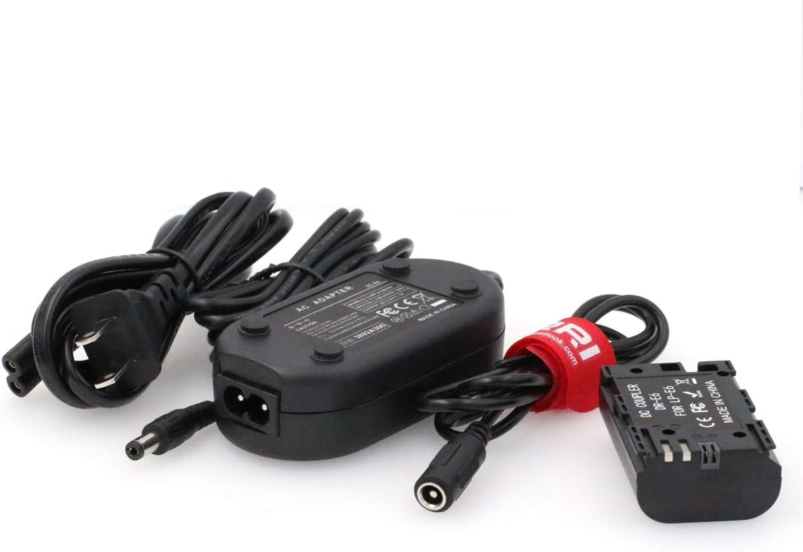 DRRI ACK-E6 Replacement AC Power Adapter for Canon Cameras
