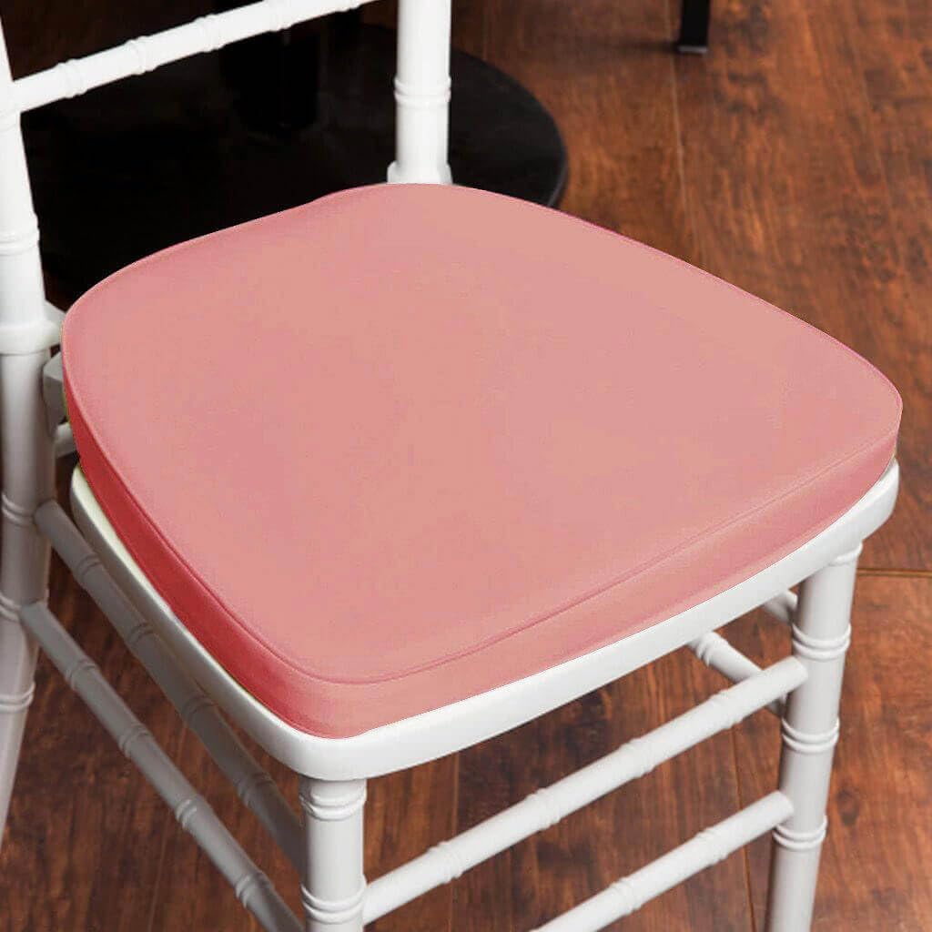 Dusty Rose Chiavari Chair Cushion Pad for Elegant Events