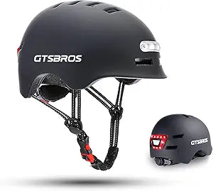 GTSBROS Bike Helmet with Light for Safe Urban Commuting