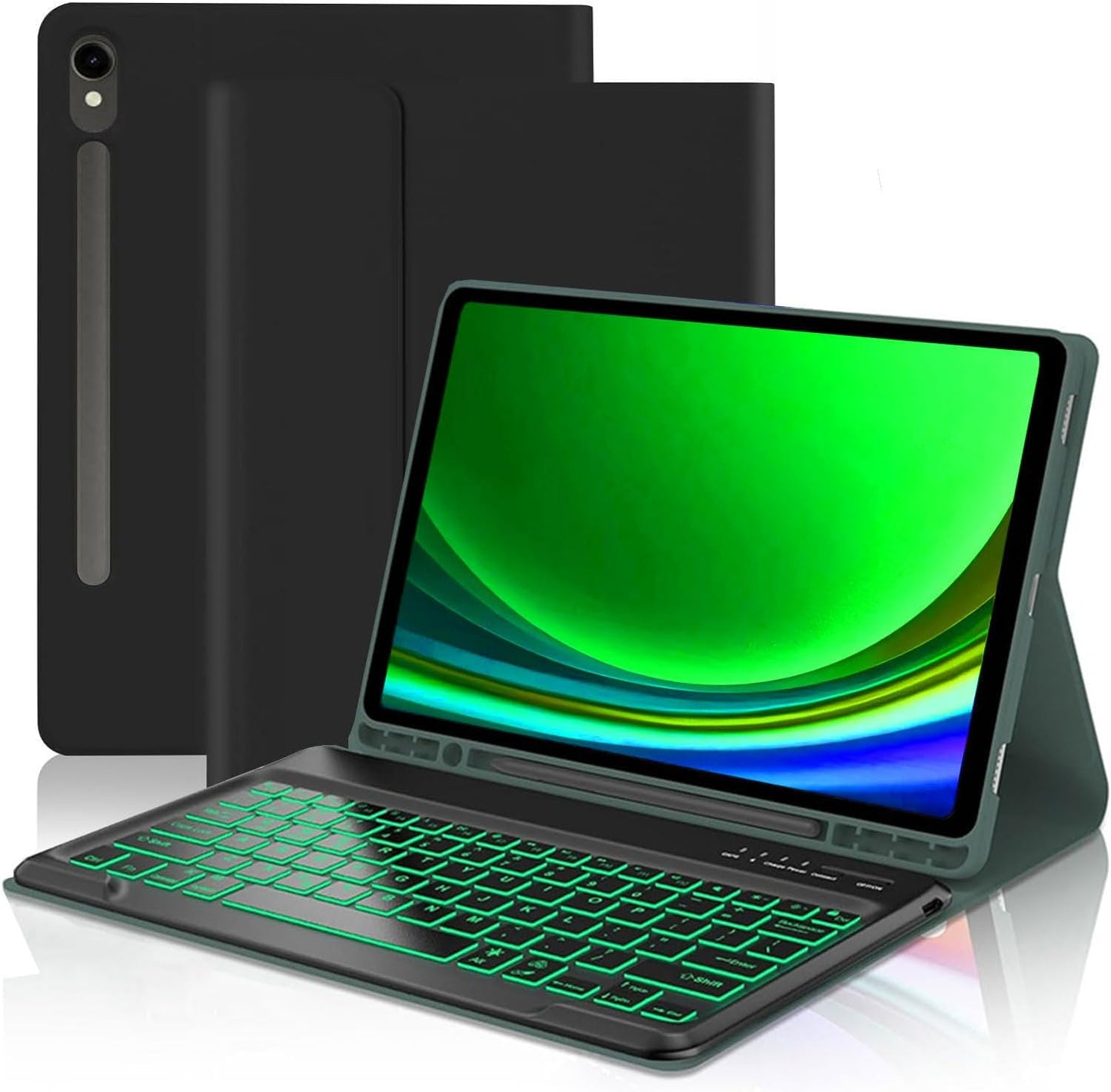 Samsung Galaxy Tab S9 Plus Keyboard Case with Detachable Bluetooth