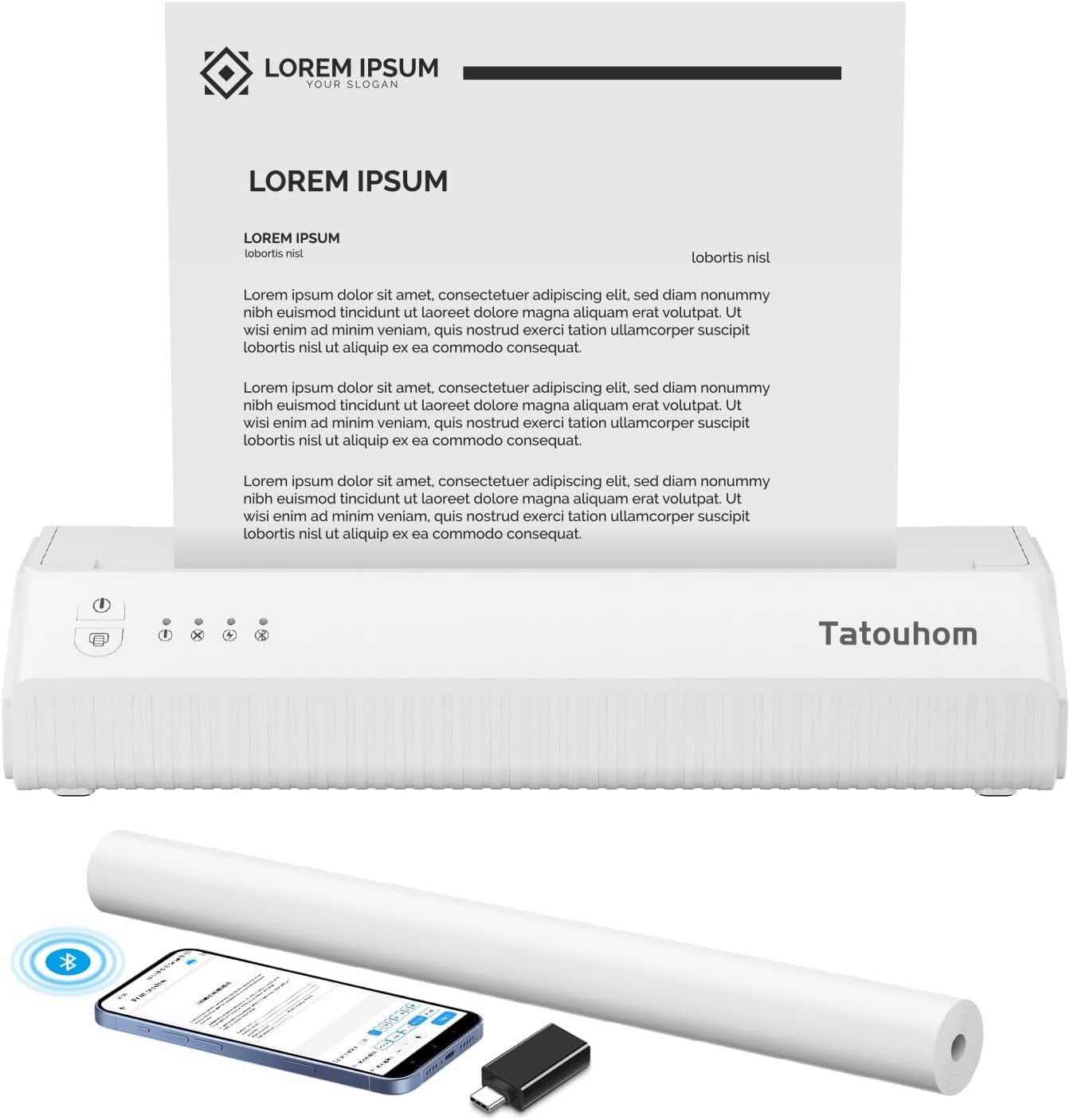Inkless Portable Printer for On-the-Go Printing