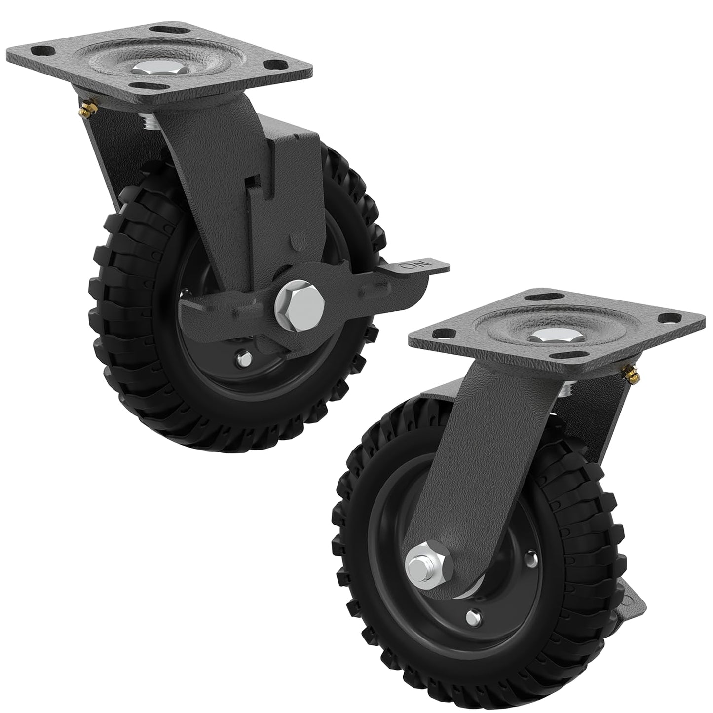 Heavy Duty Caster Wheel 8 Inch with Brake for Easy Movement