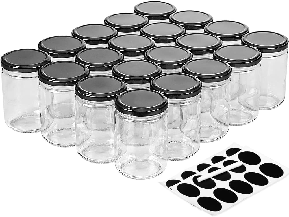 12oz Glass Jars with Lids for Candle Making and Storage Needs