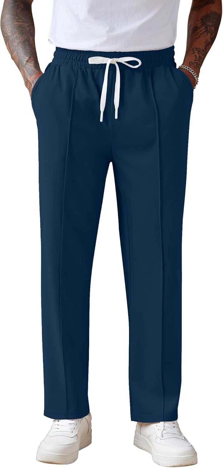 COOFANDY Men's Knit Sweatpants Lightweight Casual Jogger Pants
