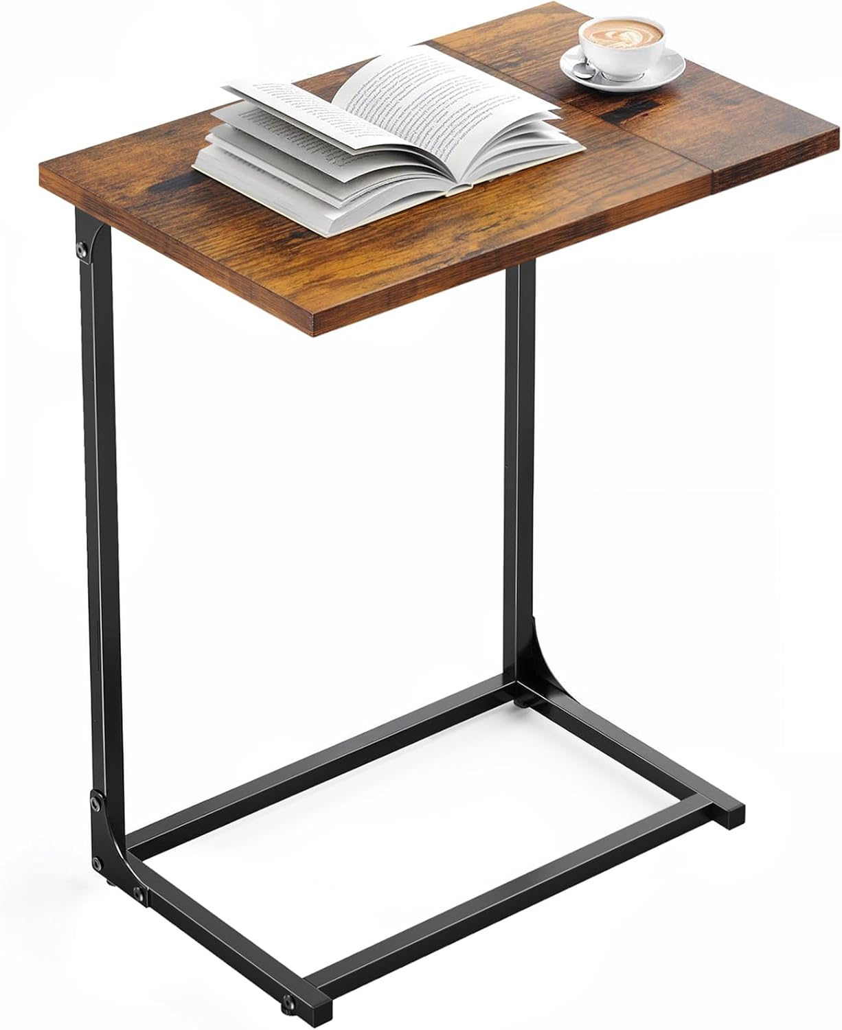 Pipishell Rustic C-Table: Stylish space-saver for any room
