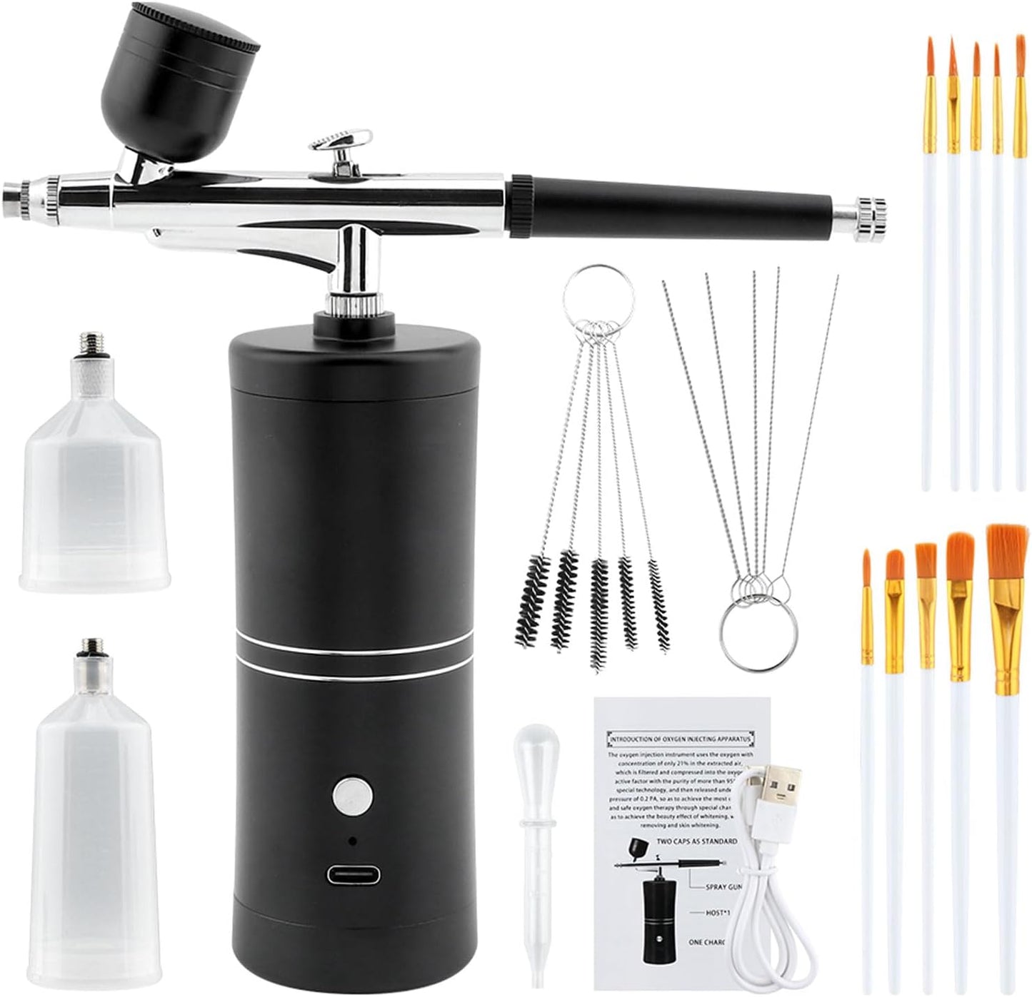 Portable Rechargeable Airbrush Kit for Makeup & Art