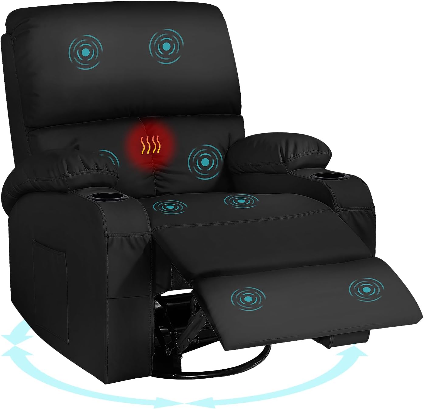 Rocking Recliner Chair with Massage and Heat for Ultimate Comfort
