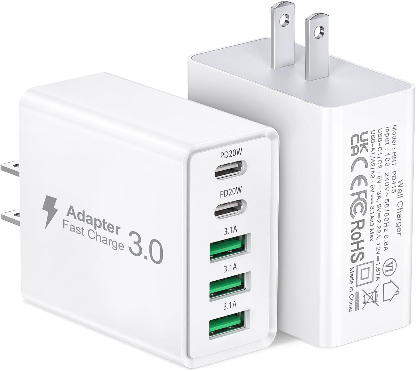 Fast Charge 5 Devices with 50W USB C Wall Charger!