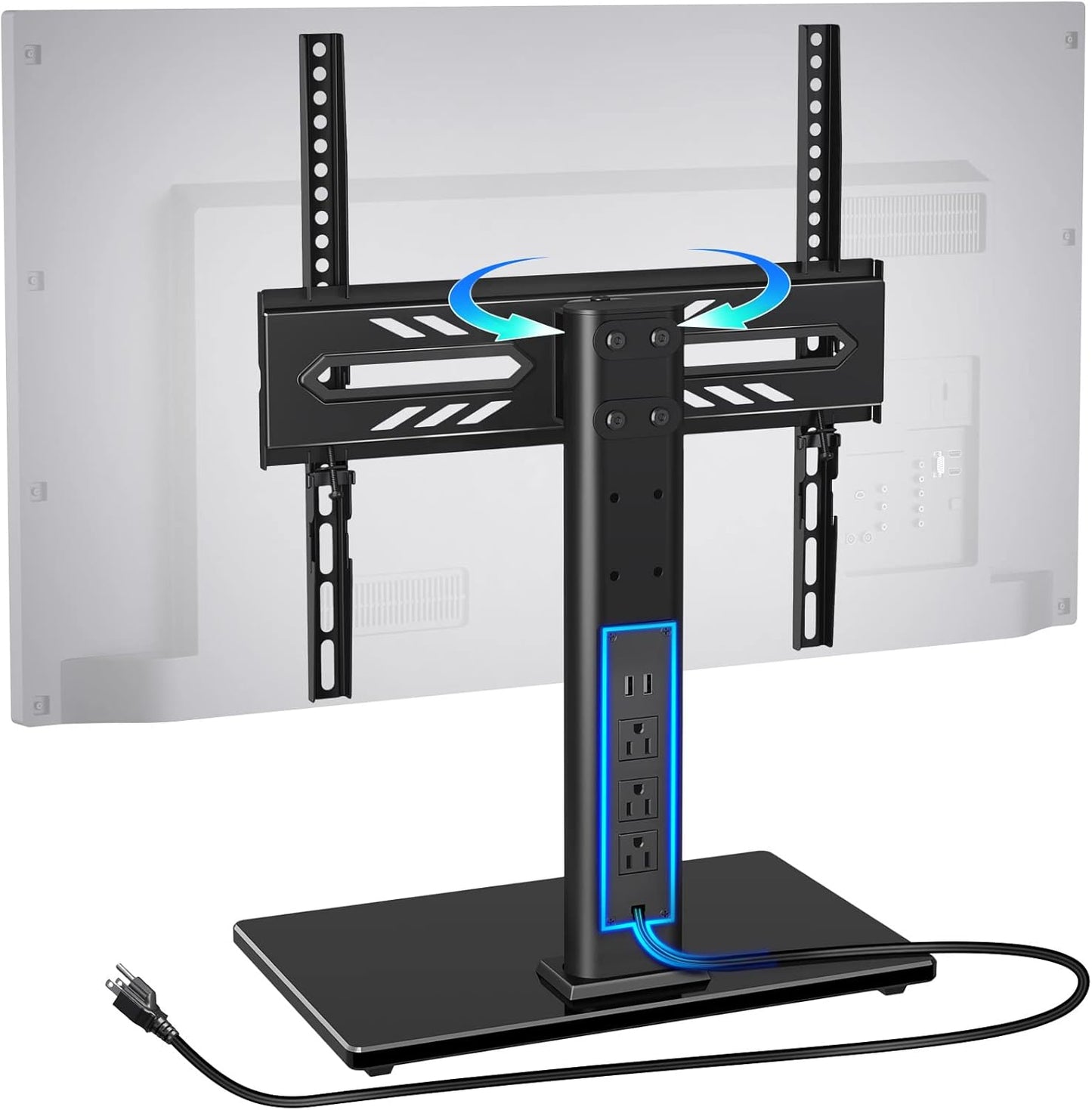 Greenstell Universal Swivel TV Stand | Height Adjustable | Holds up to 88 LBs | Max VESA 400x400mm