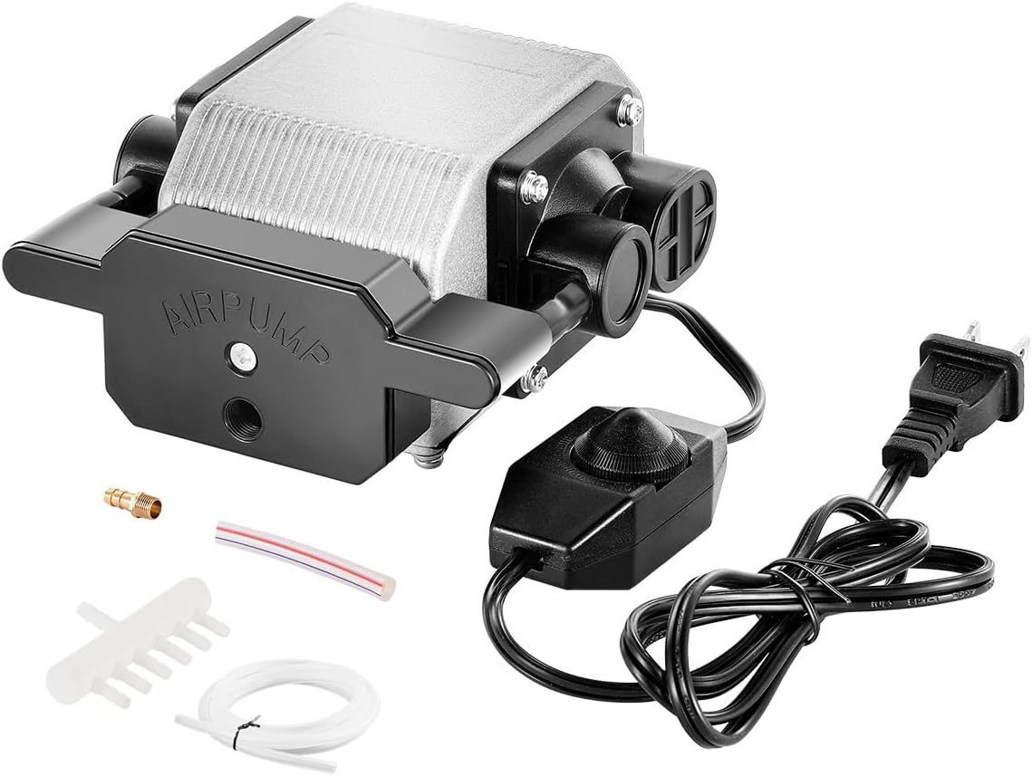 VEVOR Adjustable Air Assist Pump Kit for Laser Engraving Precision