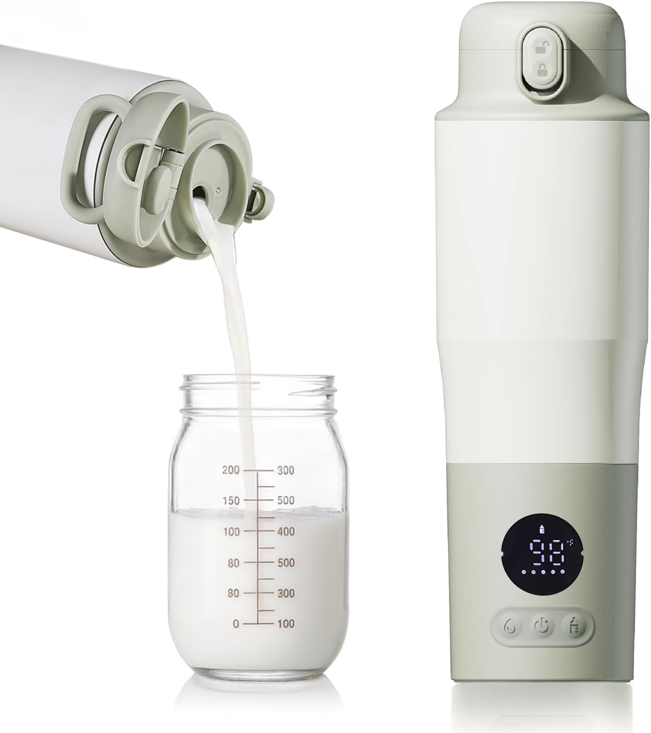 Portable Bottle Warmer for Travel with Fast Heating & Temp Control