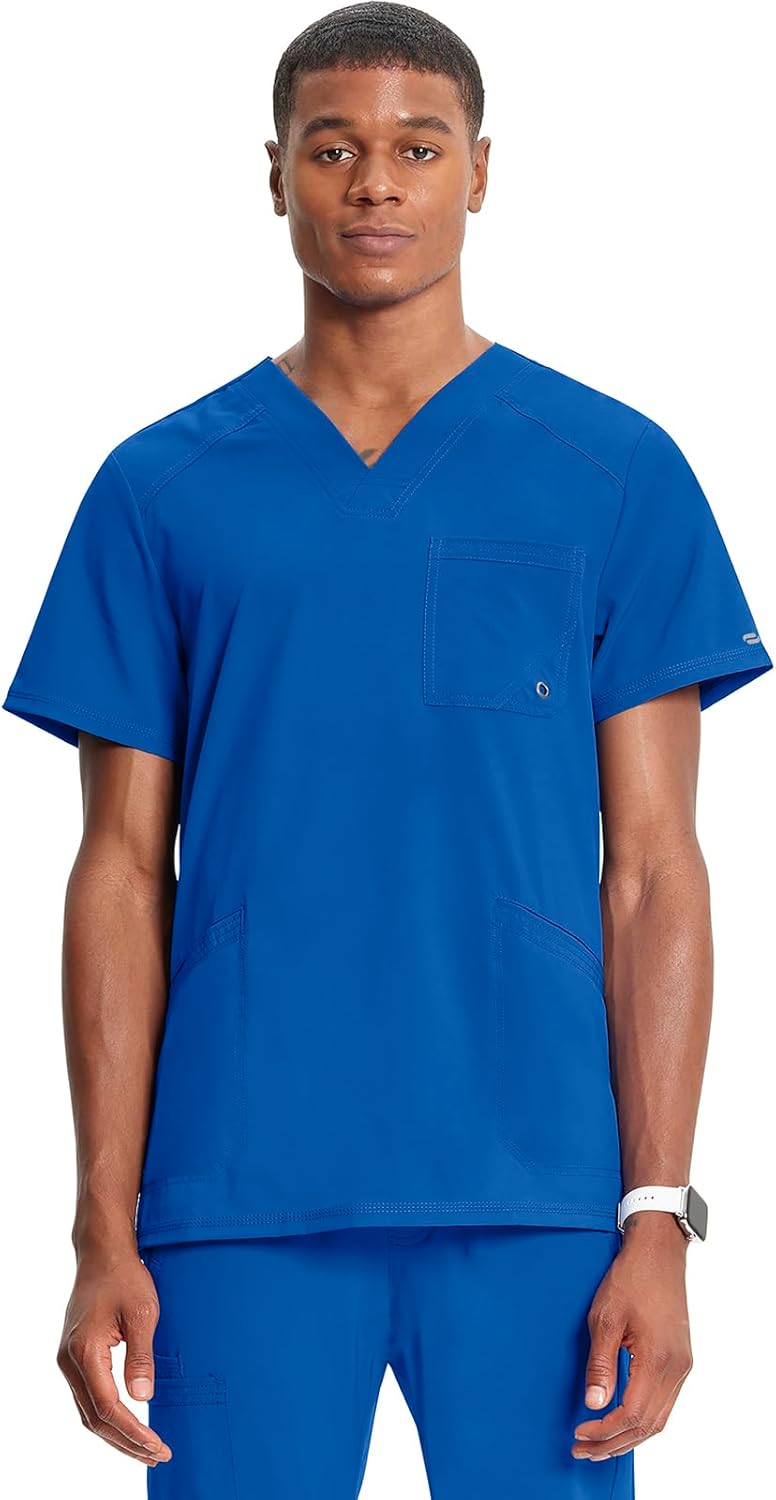 Cherokee Infinity V-Neck Men's Scrub Top for Comfort & Style