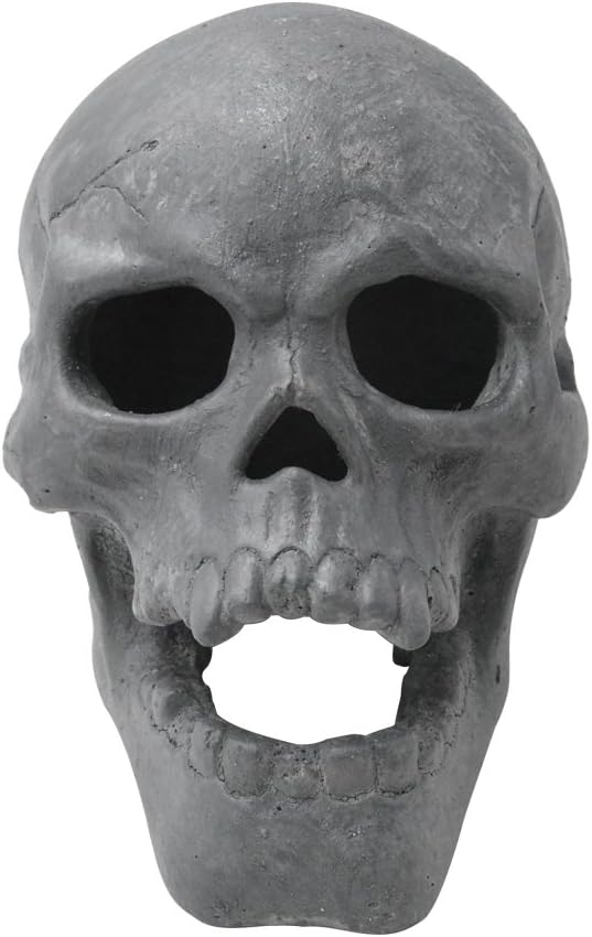 Stanbroil 9-Inch Imitated Human Skull Gas Log for Fireplaces