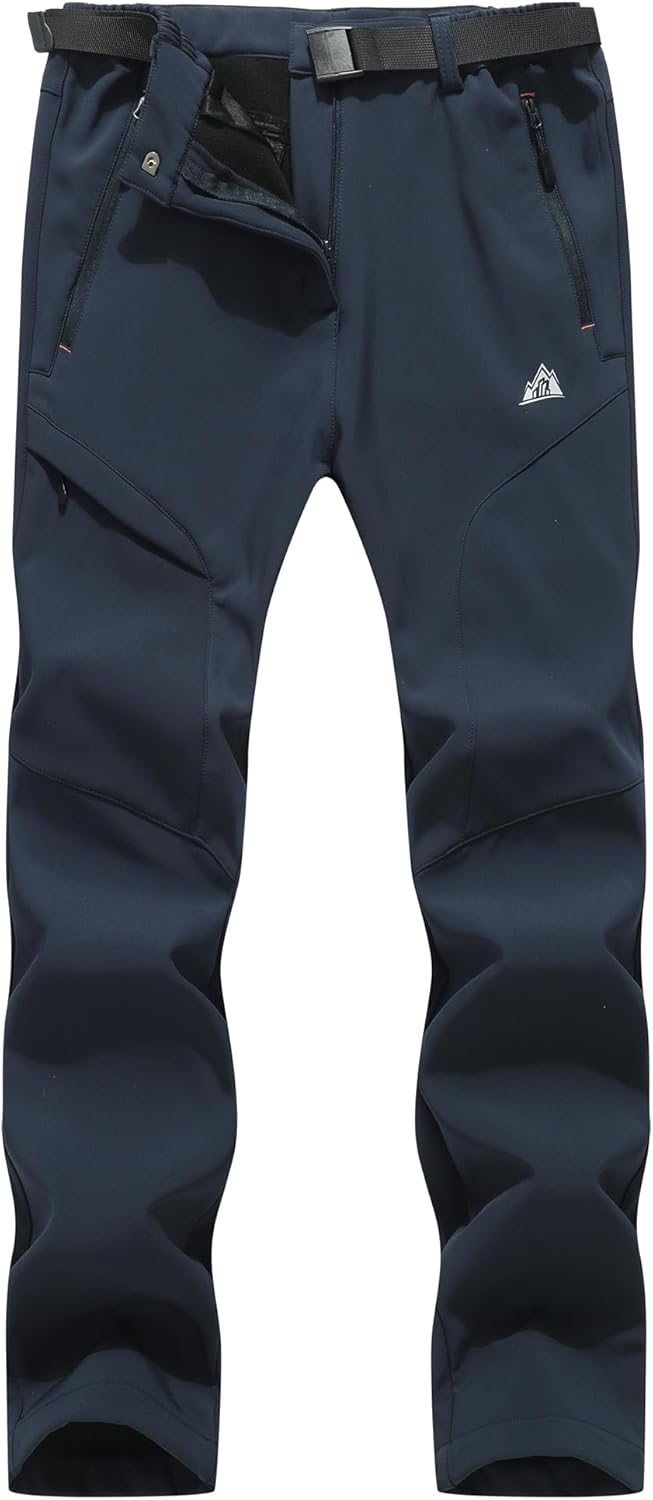 MOERDENG Women's Fleece Lined Snow Ski Pants for Winter Fun