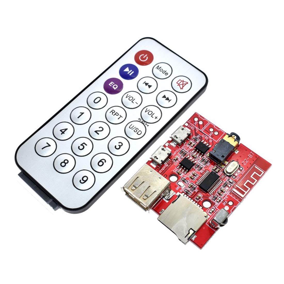 Wireless Car Amplifier Module w/ Remote Control