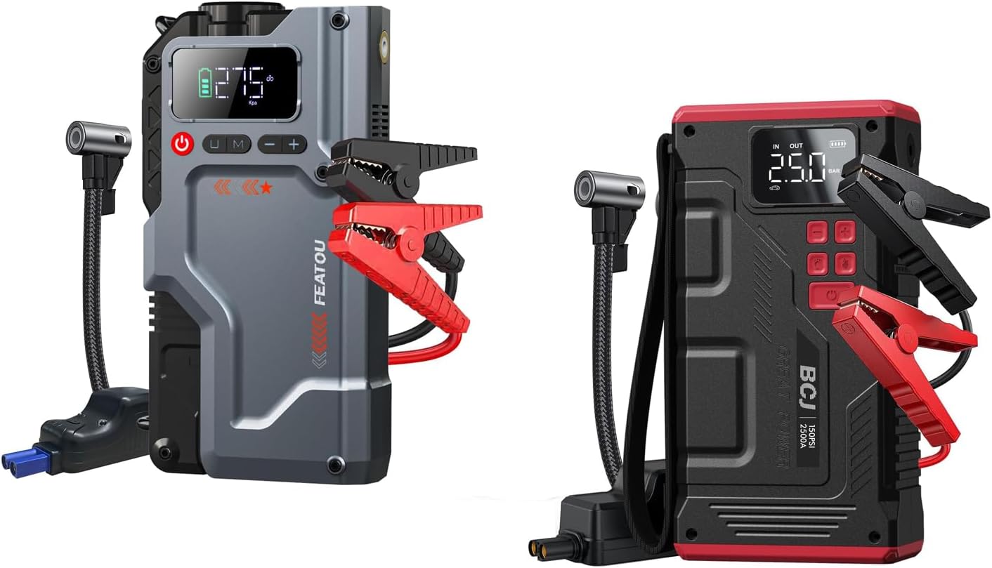 3000A Jump Starter with Air Compressor - Featou