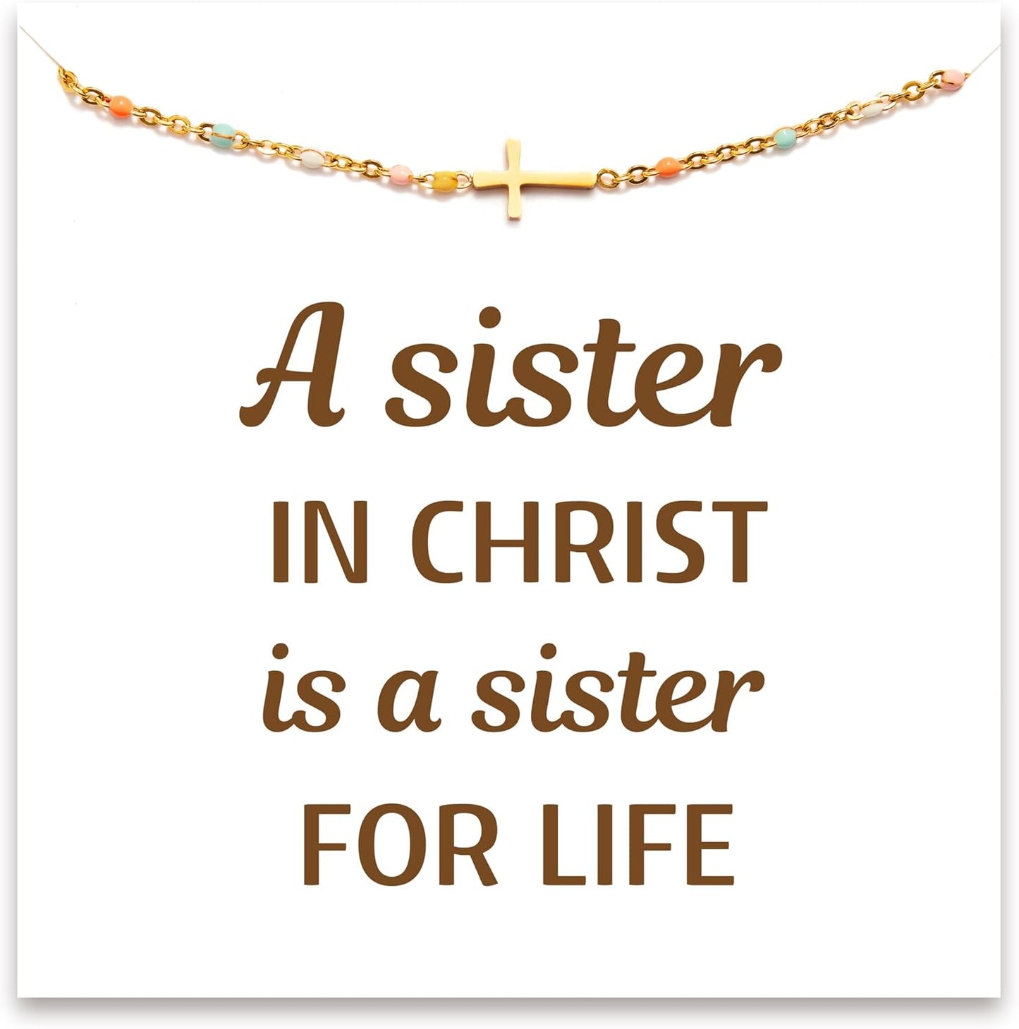 STORYJEWELLERY Cross Bracelet for Women - Perfect Christian Gift
