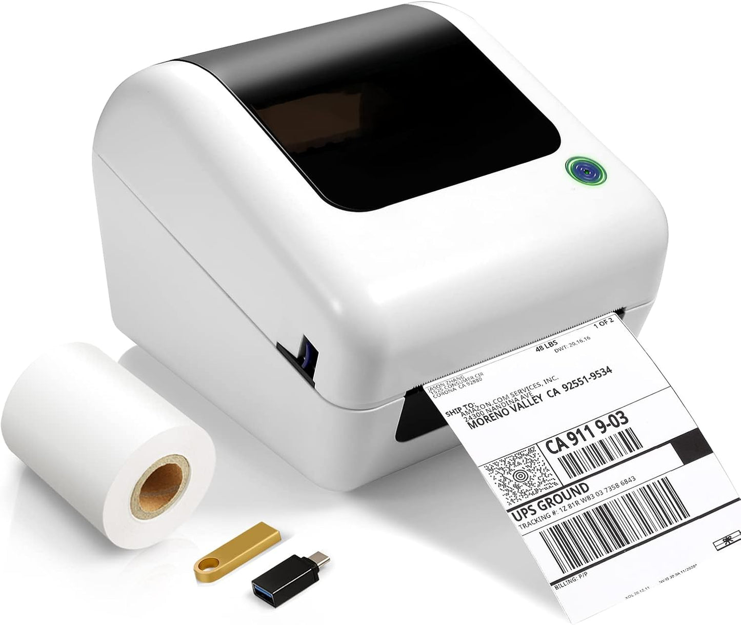 Bluetooth Thermal Shipping Label Printer for Easy Package Labeling