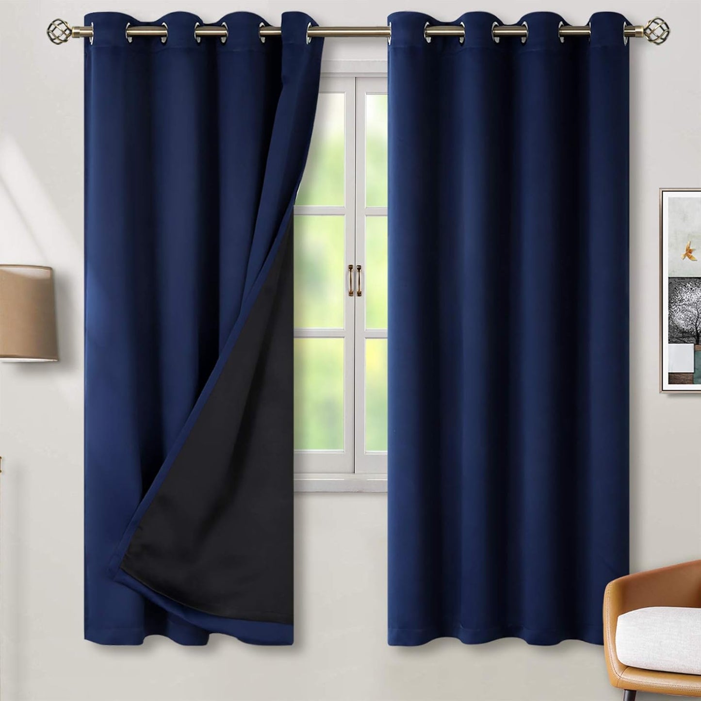 BGment Thermal Insulated Blackout Curtains for Bedroom Privacy