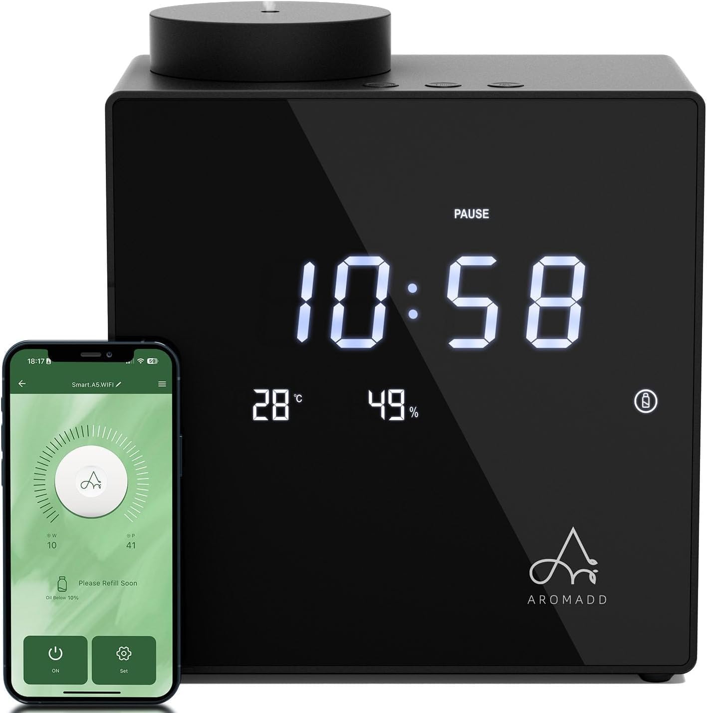 2026 Smart Waterless Diffuser for Home & Large Rooms