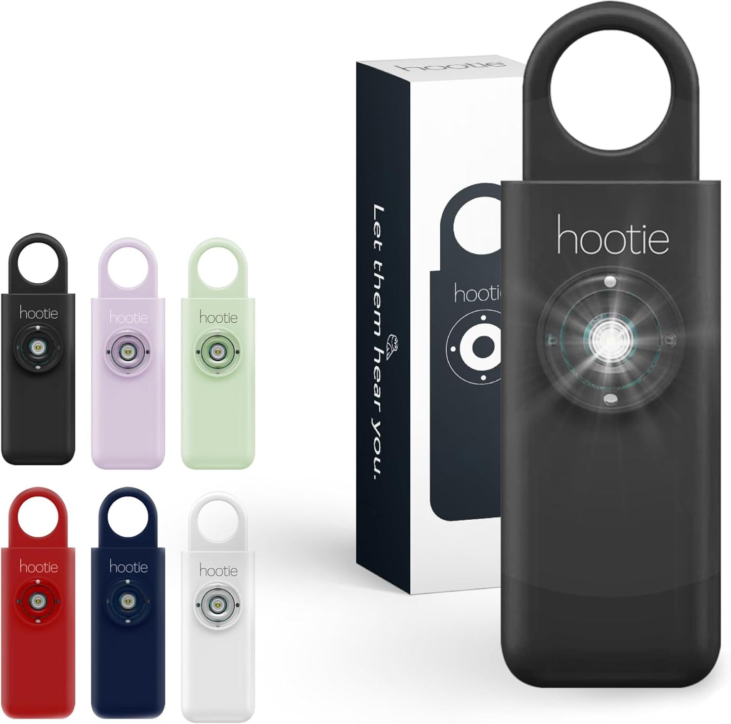 Hootie Personal Safety Alarm Keychain for Women, Men, Kids