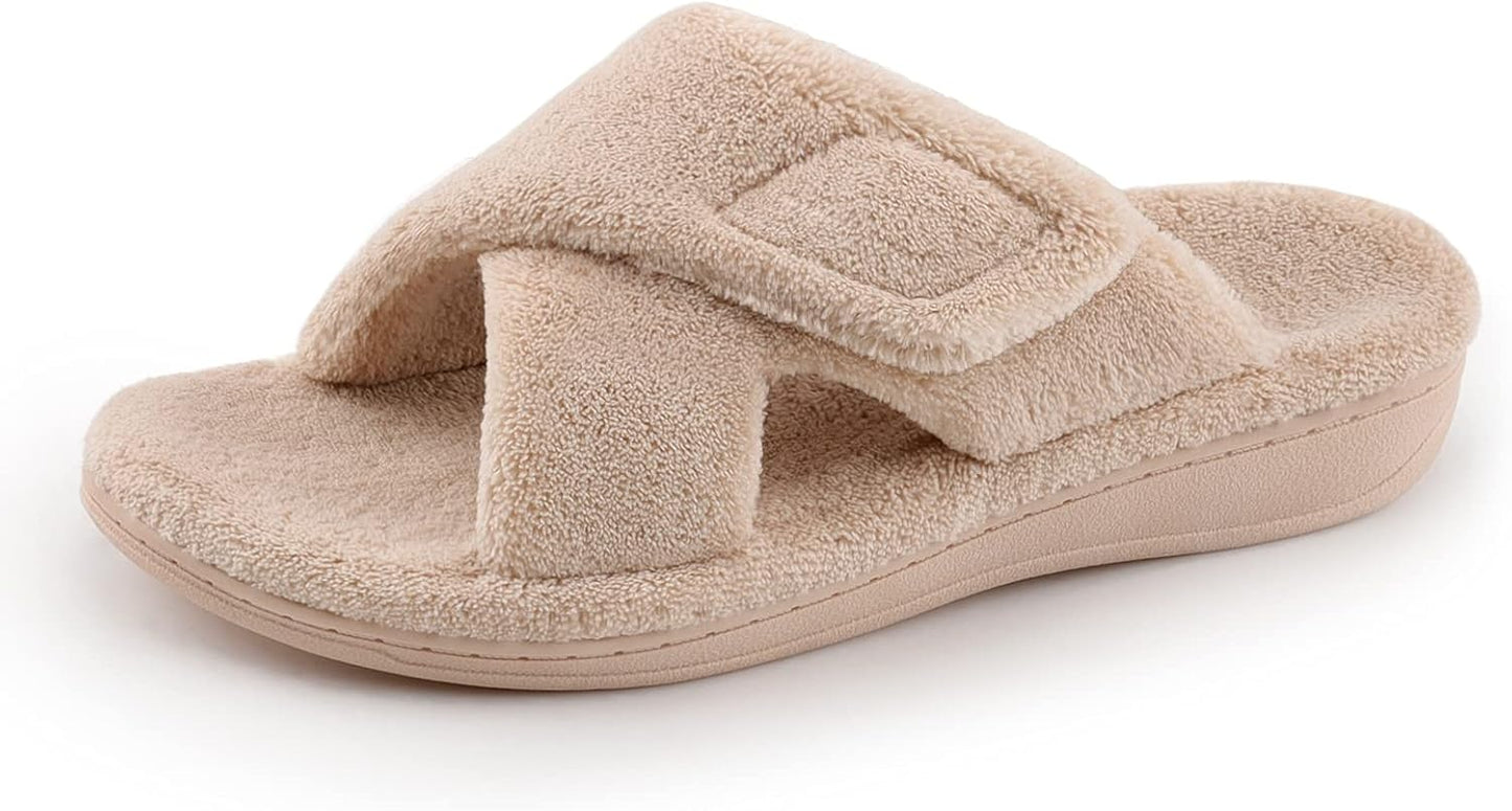 Fuzzy Orthotic Arch Support Slippers for Plantar Fasciitis Relief